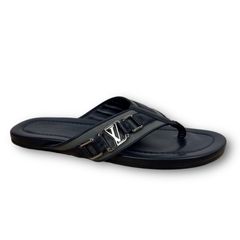 Louis Vuitton Mens Sandals 2023-24FW, Navy, 6.5 (Stock Check Required)
