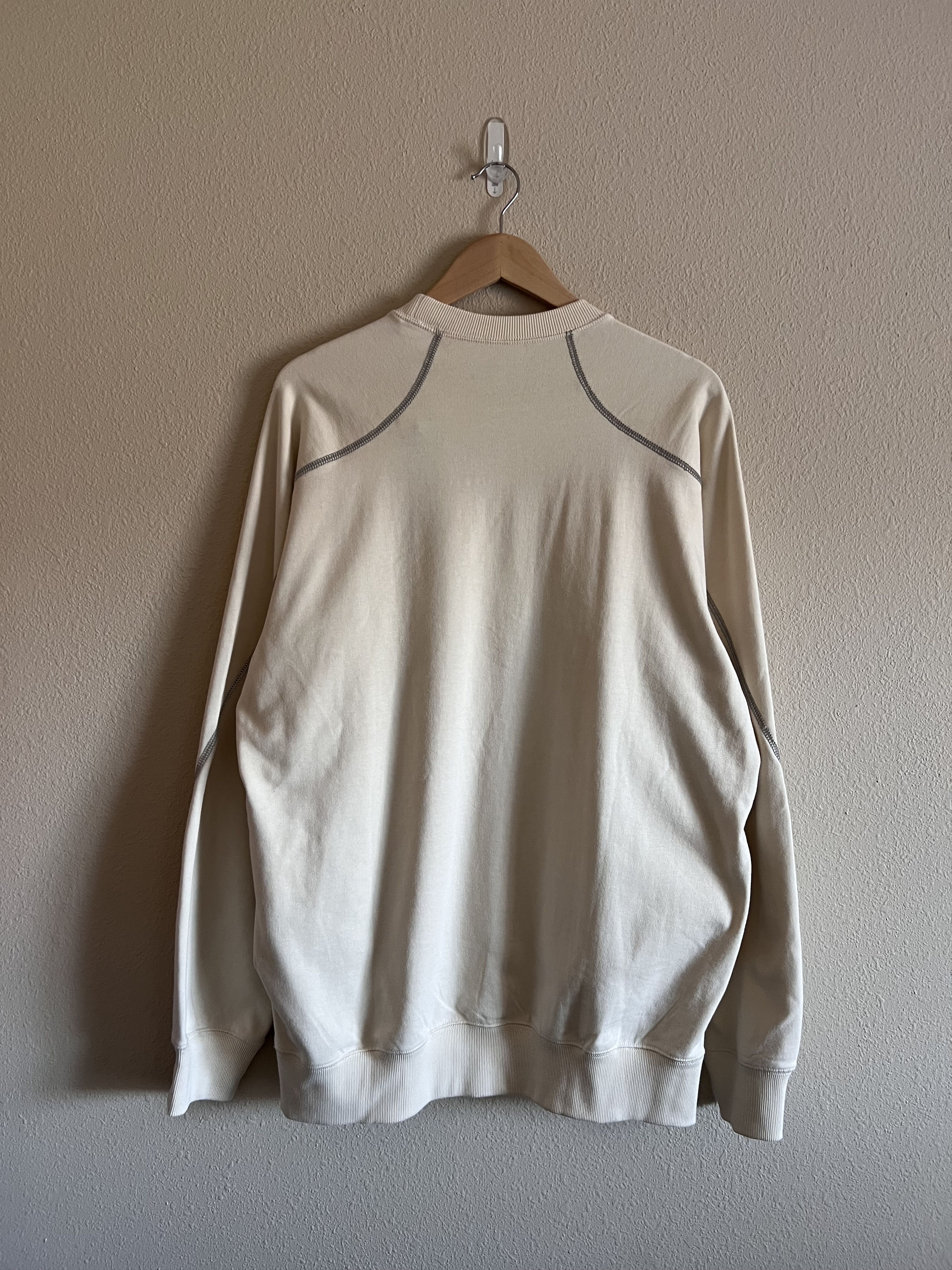 And Wander and Wander Logo Crewneck Sweatshirt in Off White Size US XL / EU 56 / 4 - 5 Thumbnail