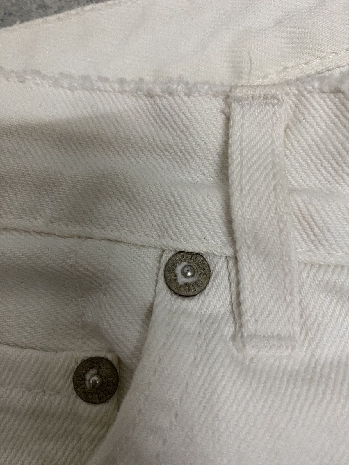 Acne Studios × Japanese Brand × Vintage Vintage Acne Studios Pop White Denim Jeans Size 29" - 7 Thumbnail