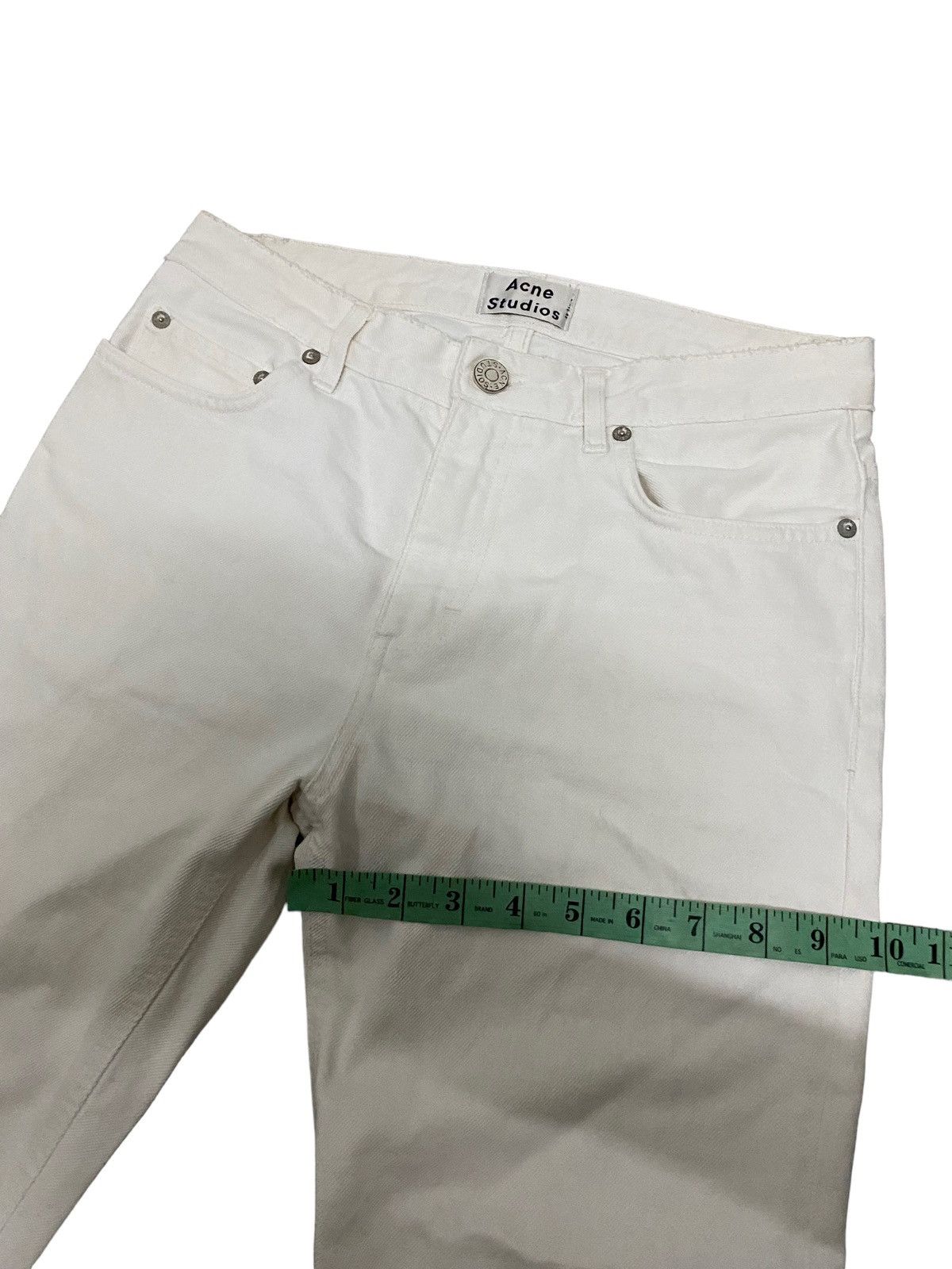 Acne Studios × Japanese Brand × Vintage Vintage Acne Studios Pop White Denim Jeans Size 29" - 12 Thumbnail