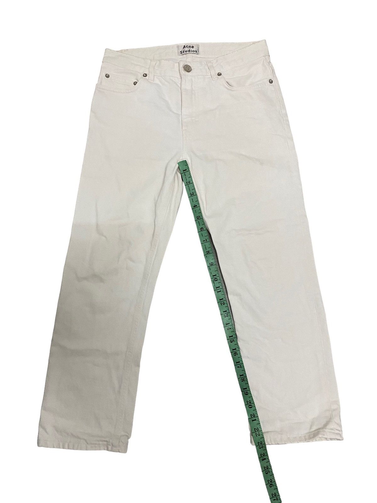 Acne Studios × Japanese Brand × Vintage Vintage Acne Studios Pop White Denim Jeans Size 29" - 14 Thumbnail