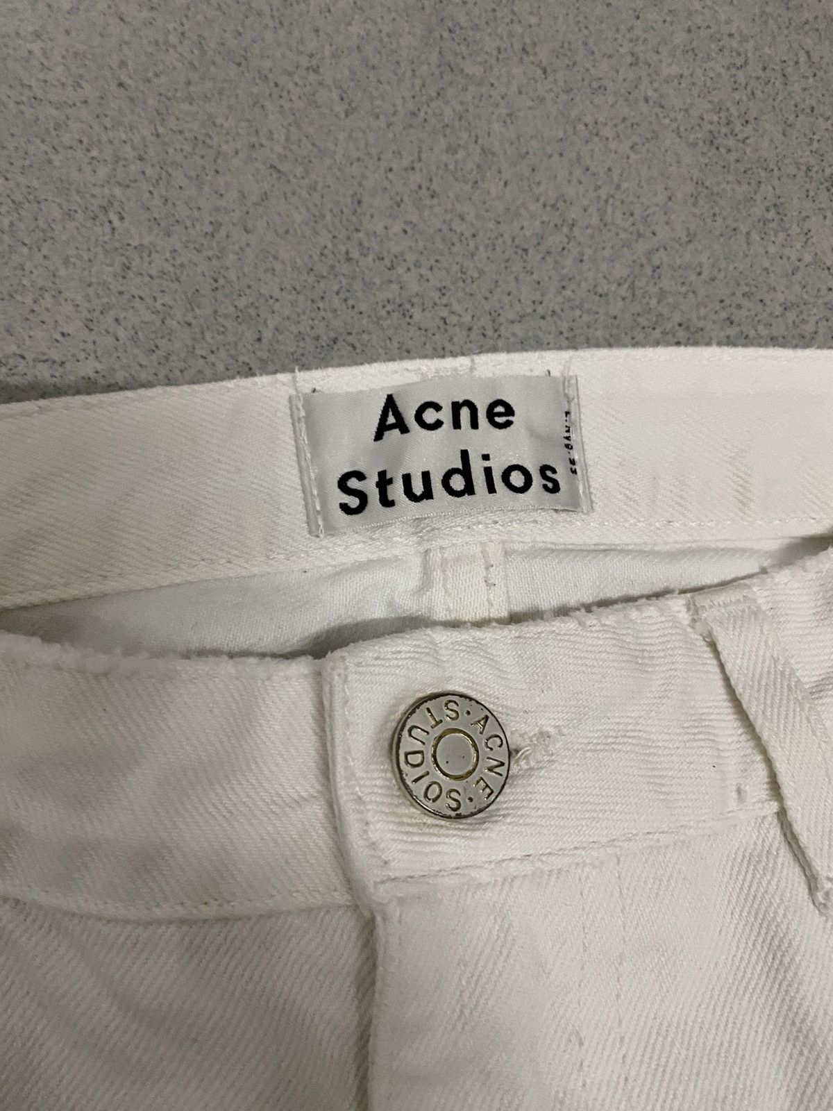 Acne Studios × Japanese Brand × Vintage Vintage Acne Studios Pop White Denim Jeans Size 29" - 5 Thumbnail