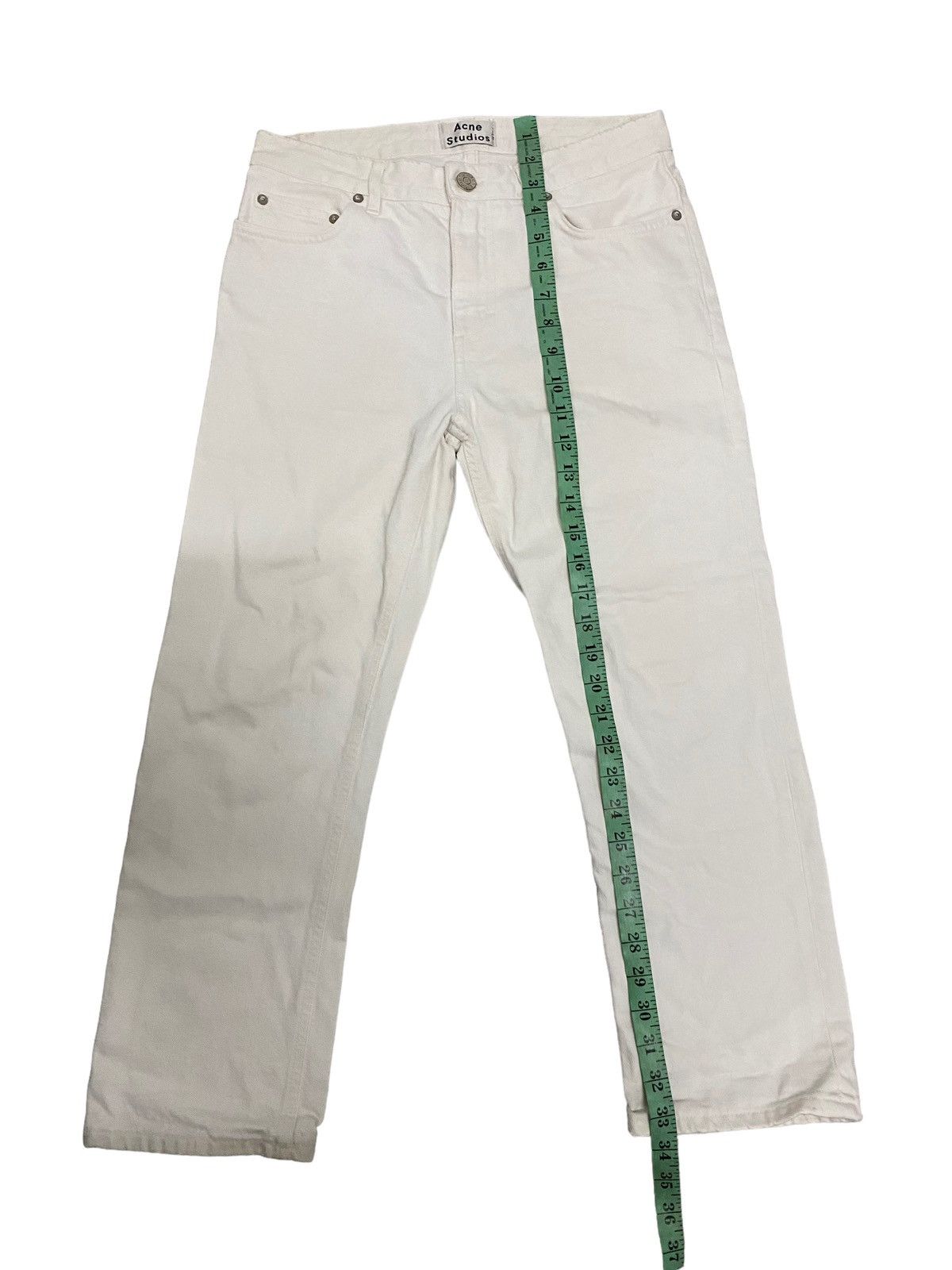 Acne Studios × Japanese Brand × Vintage Vintage Acne Studios Pop White Denim Jeans Size 29" - 15 Thumbnail