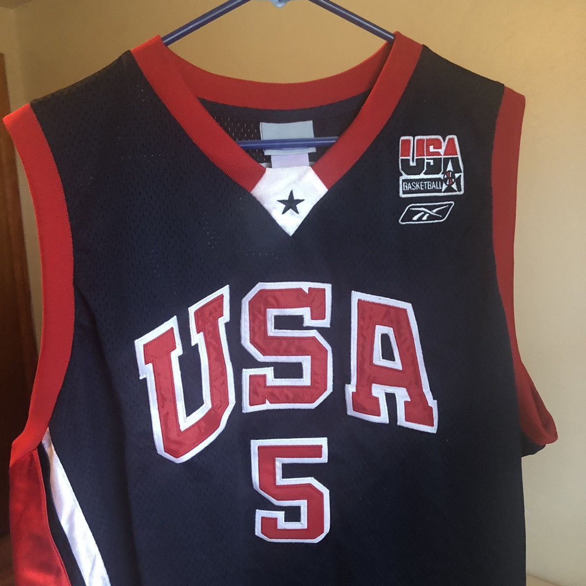 NBA Vintage NBA Jason Kidd Team USA Olympic Basketball #5 Jersey Size US XL / EU 56 / 4 - 4 Thumbnail