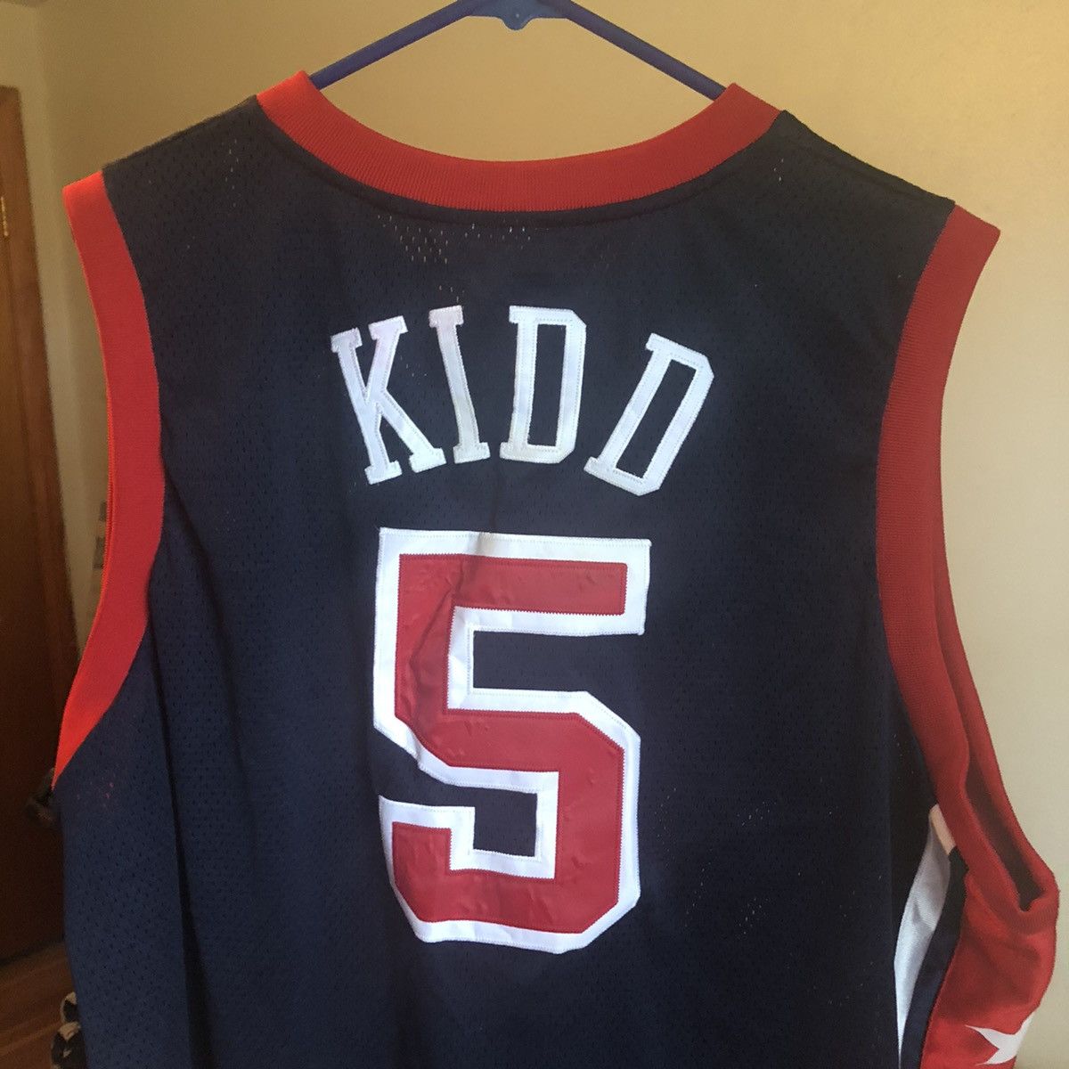 NBA Vintage NBA Jason Kidd Team USA Olympic Basketball #5 Jersey Size US XL / EU 56 / 4 - 3 Thumbnail