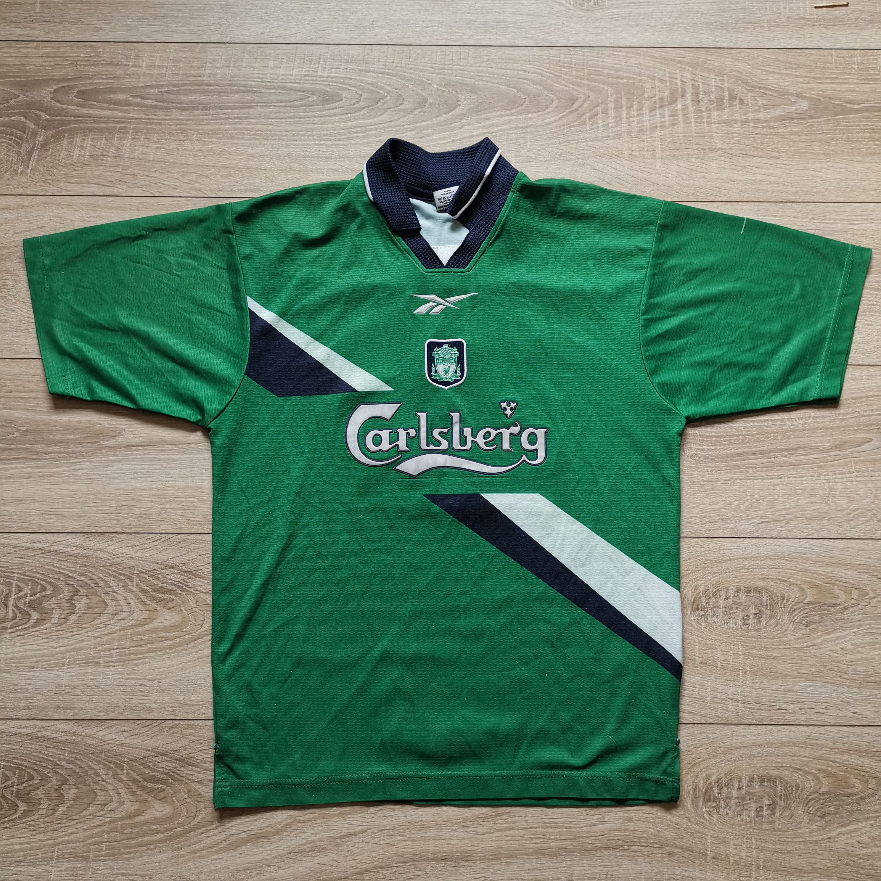 Reebok Reebok Liverpool 1999 2000 #22 Camara away shirt Size US S / EU 44-46 / 1 - 1 Thumbnail