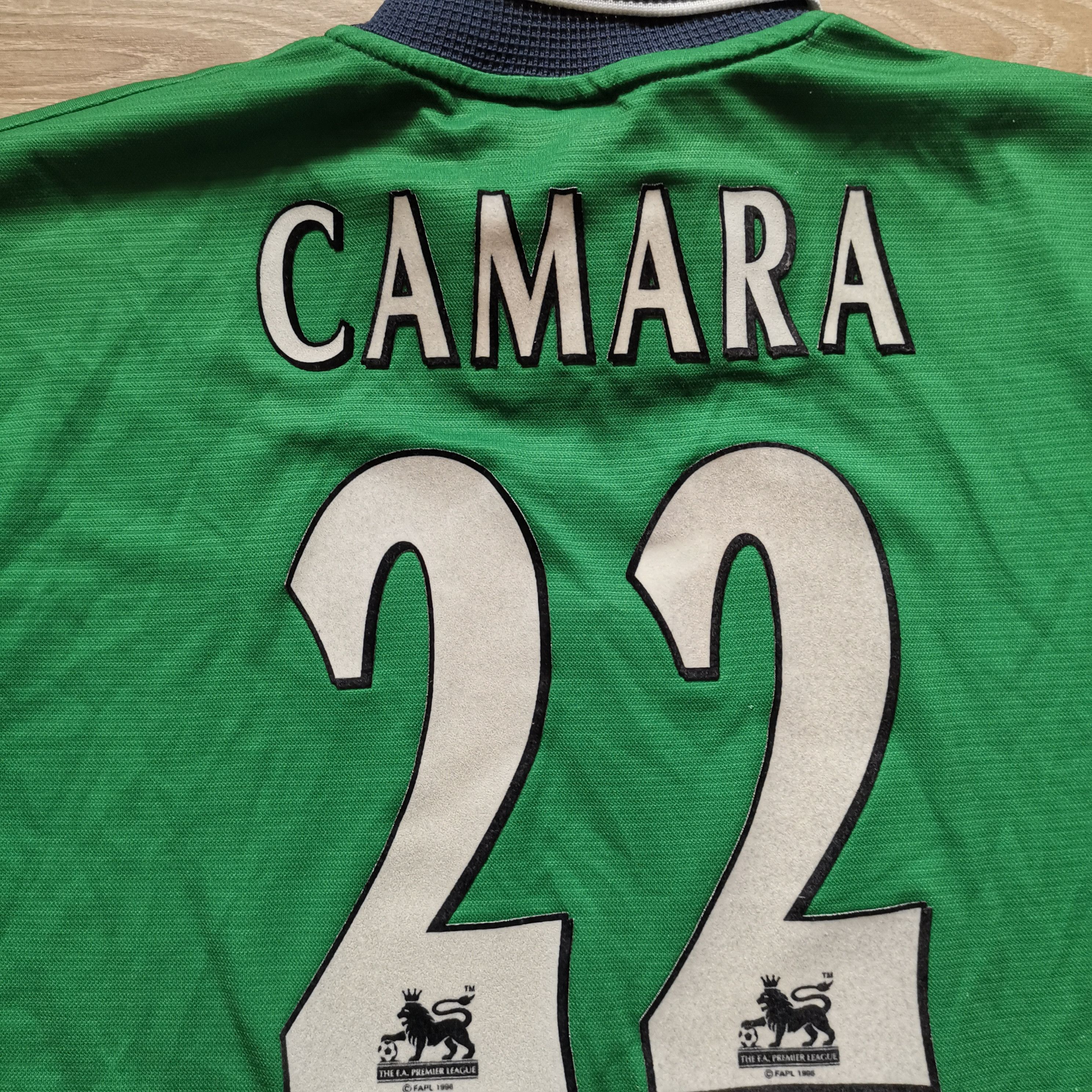 Reebok Reebok Liverpool 1999 2000 #22 Camara away shirt Size US S / EU 44-46 / 1 - 6 Thumbnail