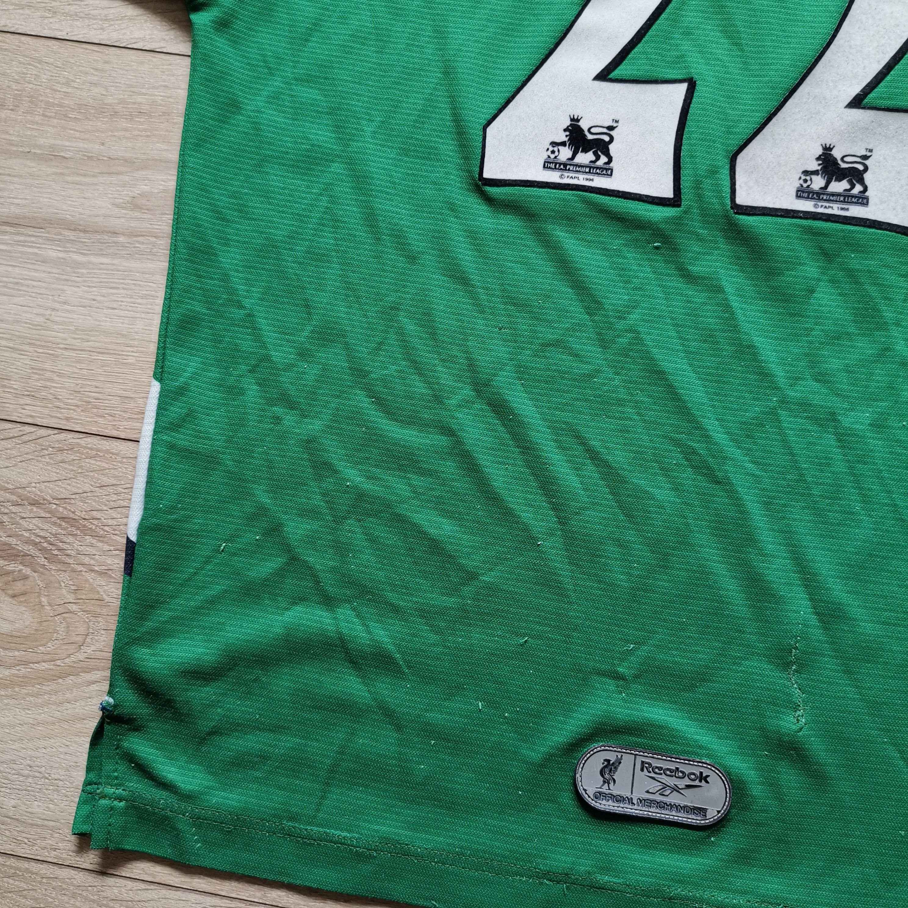 Reebok Reebok Liverpool 1999 2000 #22 Camara away shirt Size US S / EU 44-46 / 1 - 7 Thumbnail