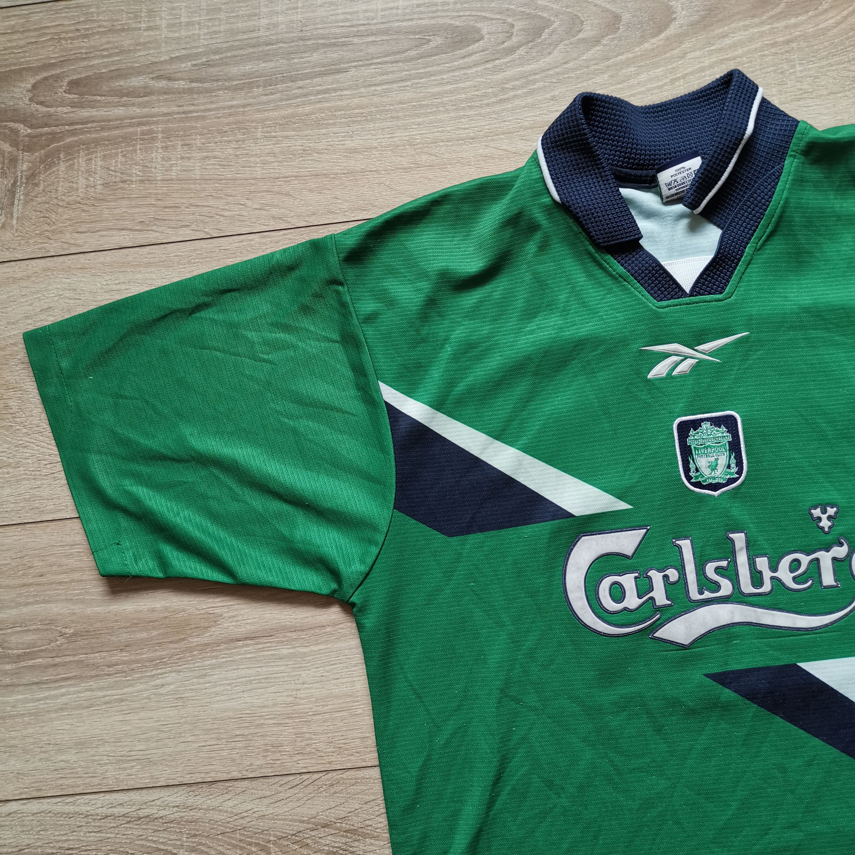 Reebok Reebok Liverpool 1999 2000 #22 Camara away shirt Size US S / EU 44-46 / 1 - 5 Thumbnail