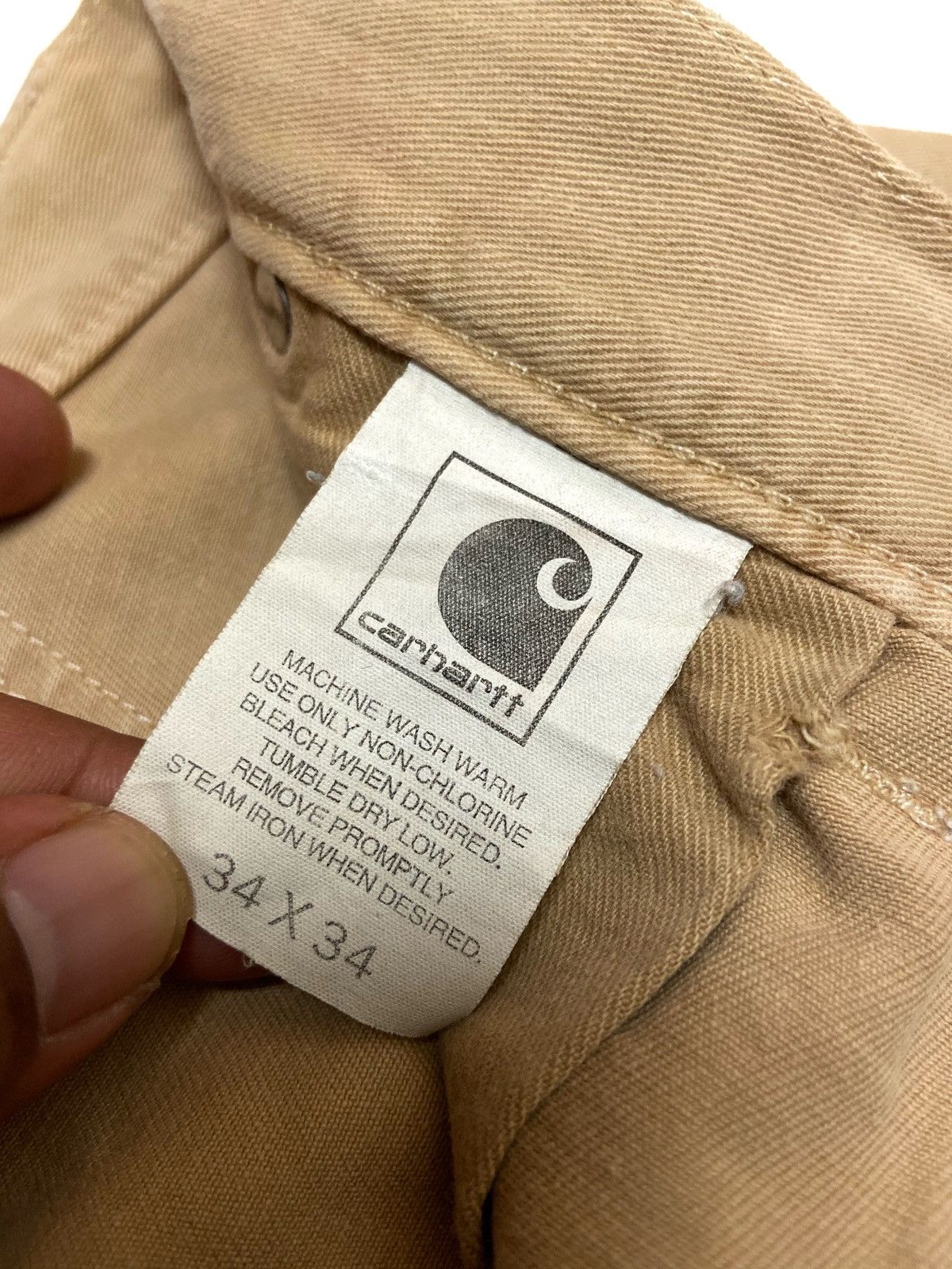Carhartt × Carhartt Wip × Vintage Vintage 90's Carhatt Painters Utility Dungaree Fit Pants Size US 32 / EU 48 - 9 Thumbnail