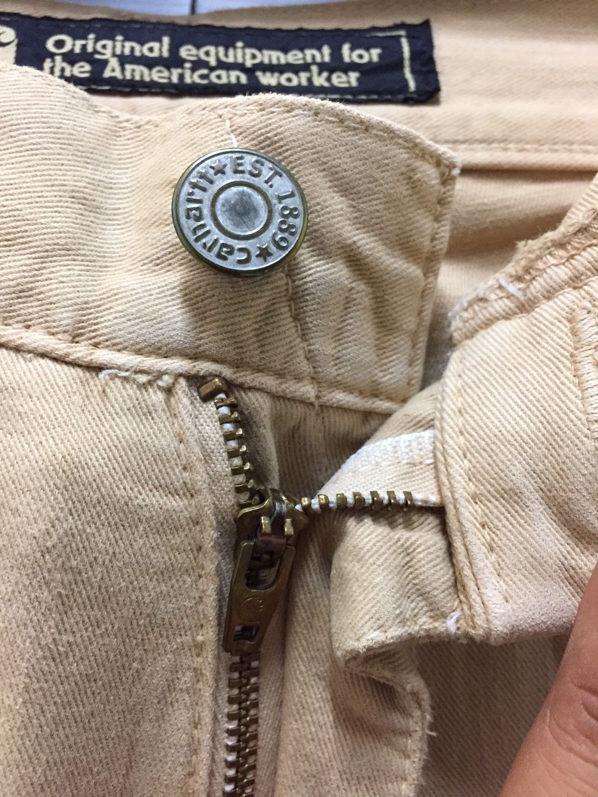 Carhartt × Carhartt Wip × Vintage Vintage 90's Carhatt Painters Utility Dungaree Fit Pants Size US 32 / EU 48 - 7 Thumbnail