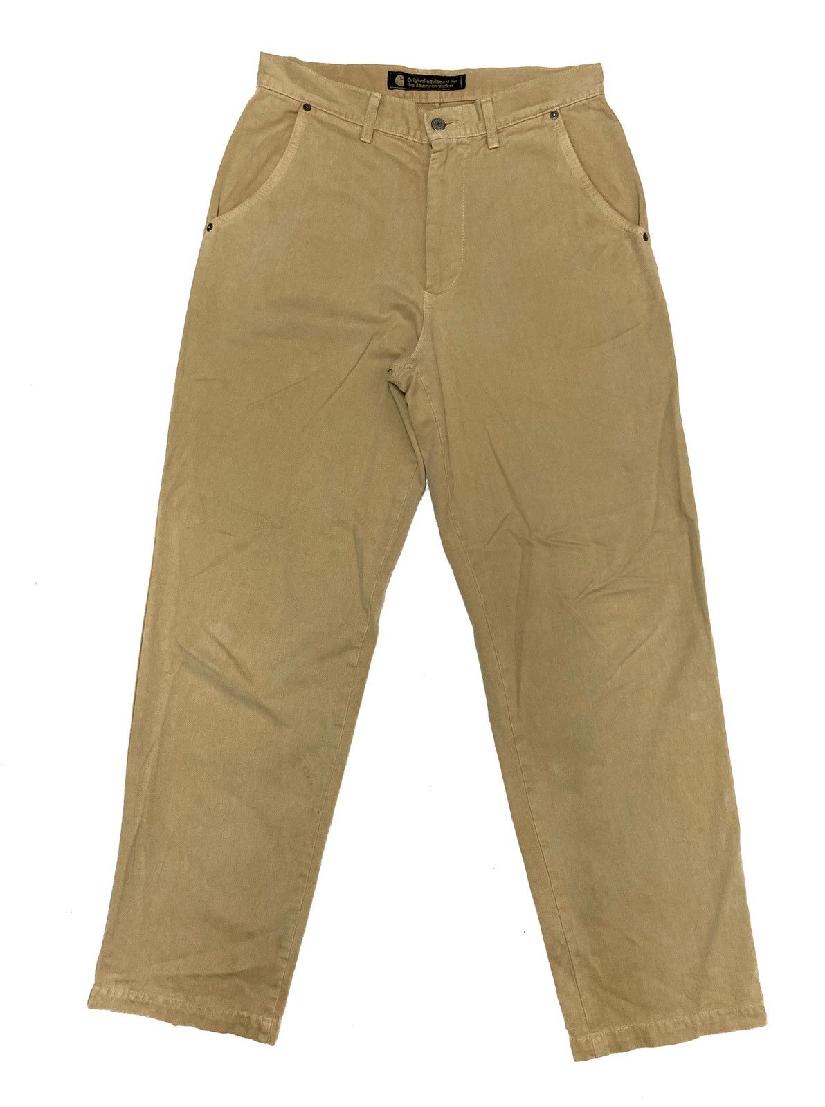 Carhartt × Carhartt Wip × Vintage Vintage 90's Carhatt Painters Utility Dungaree Fit Pants Size US 32 / EU 48 - 2 Thumbnail