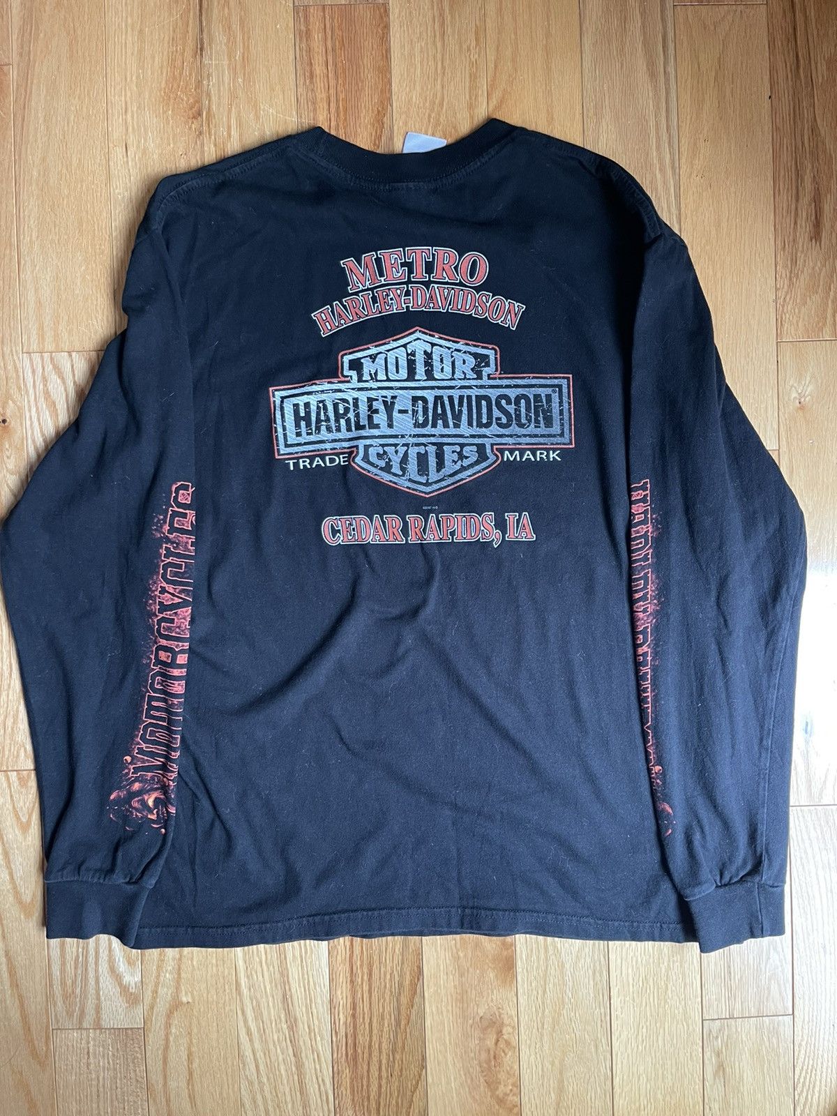 Harley Davidson × Vintage Harley Davidson Vintage Clown Long Sleeve Tee Size US L / EU 52-54 / 3 - 3 Thumbnail