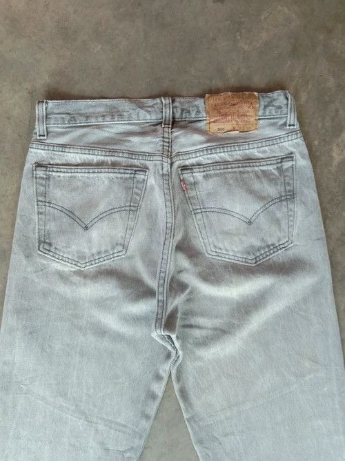 Levi's 90s Vintage Levi's 501 Jeans Grey Made In USA 30x32 Size US 30 / EU 46 - 5 Thumbnail