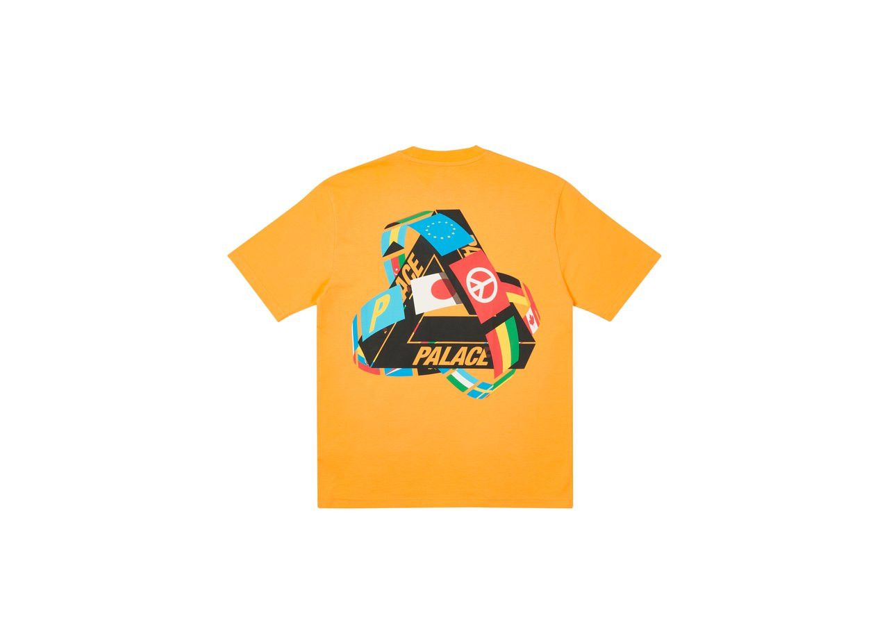 Palace TRI-FLAG T-SHIRT ORANGE Size US M / EU 48-50 / 2 - 2 Thumbnail