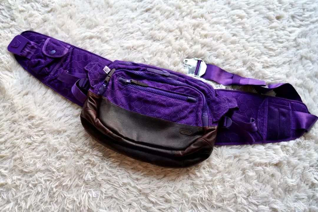 image of Visvim 8L Cordura Lumber Bag in Purple, Men's