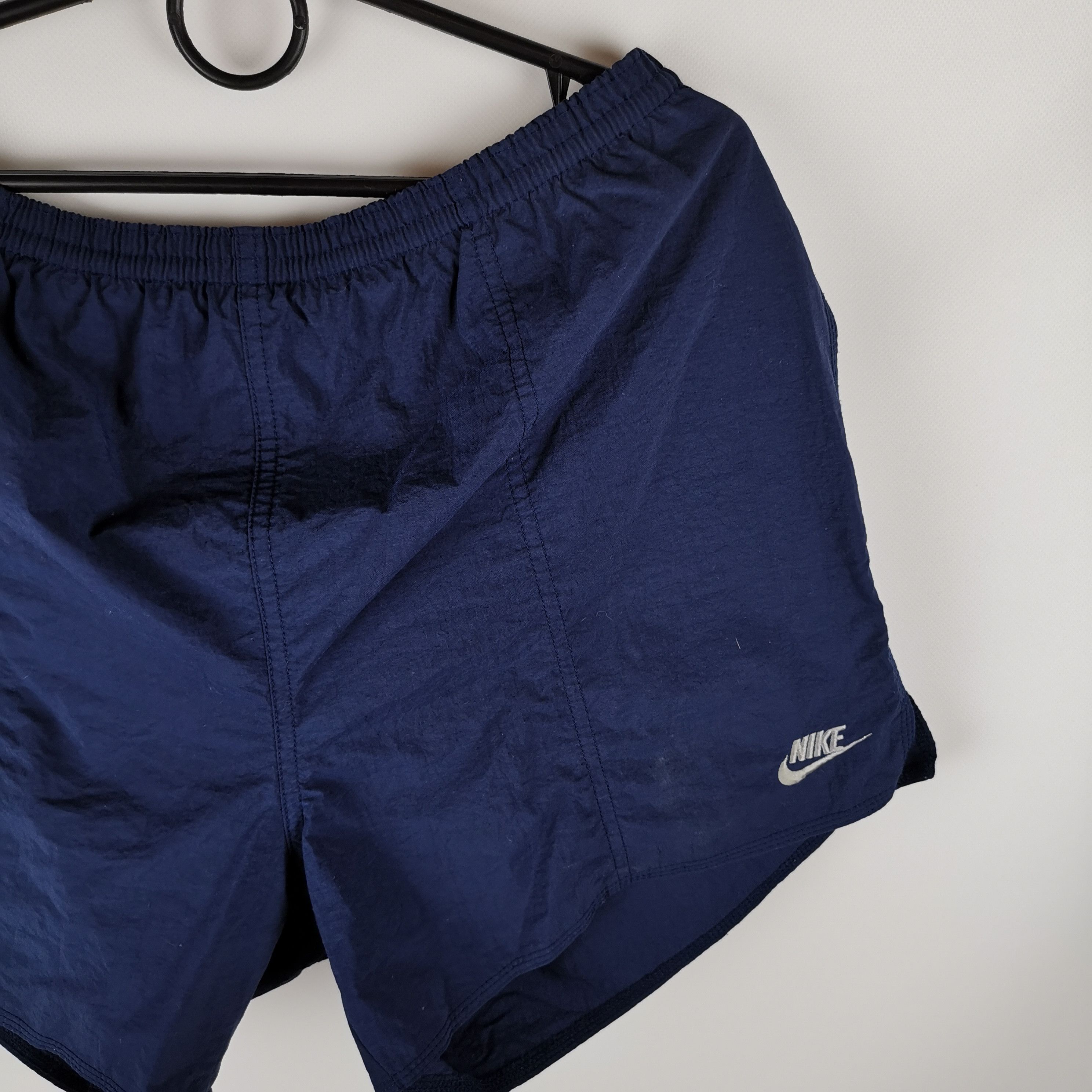 Nike Nike vintage 90s navy shorts logo swoosh Size US 34 / EU 50 - 4 Thumbnail