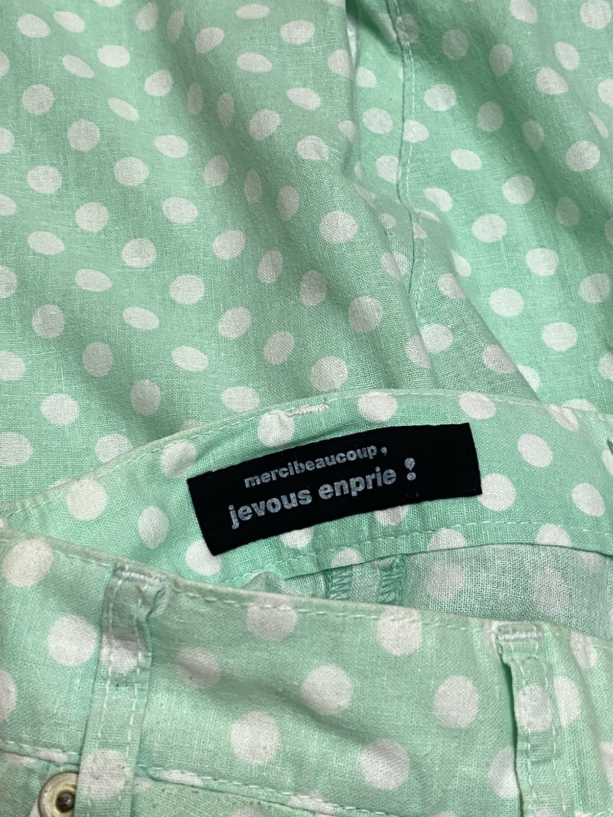 Issey Miyake × Japanese Brand × mercibeaucoup Issey Miyake Mercibeaucoup Polkadot Crotch 6 Pocket Pants Size US 28 / EU 44 - 7 Thumbnail
