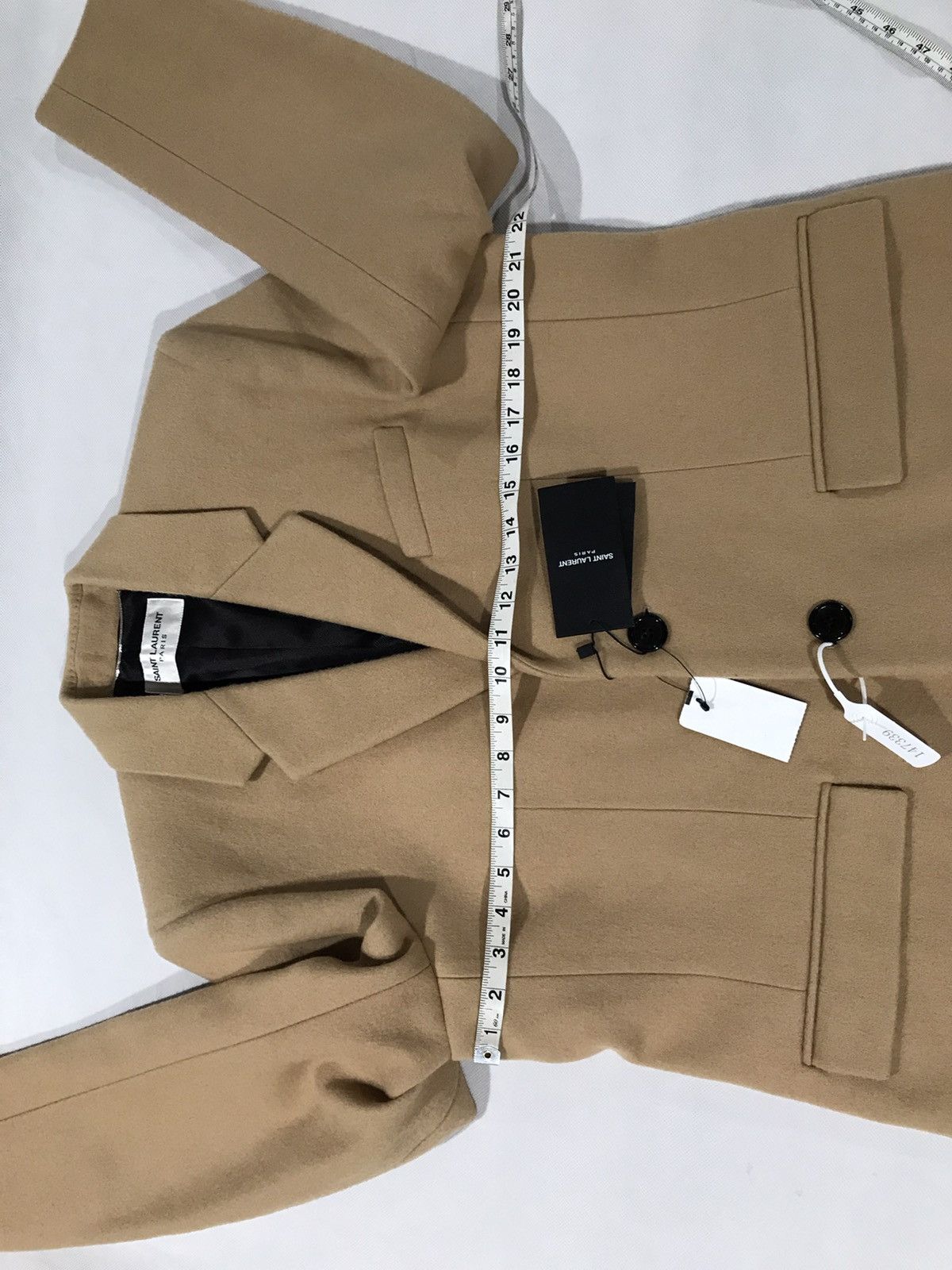 Saint Laurent Paris Saint Laurent slim fit overcoat. 52/42. $3290 Size US L / EU 52-54 / 3 - 4 Thumbnail