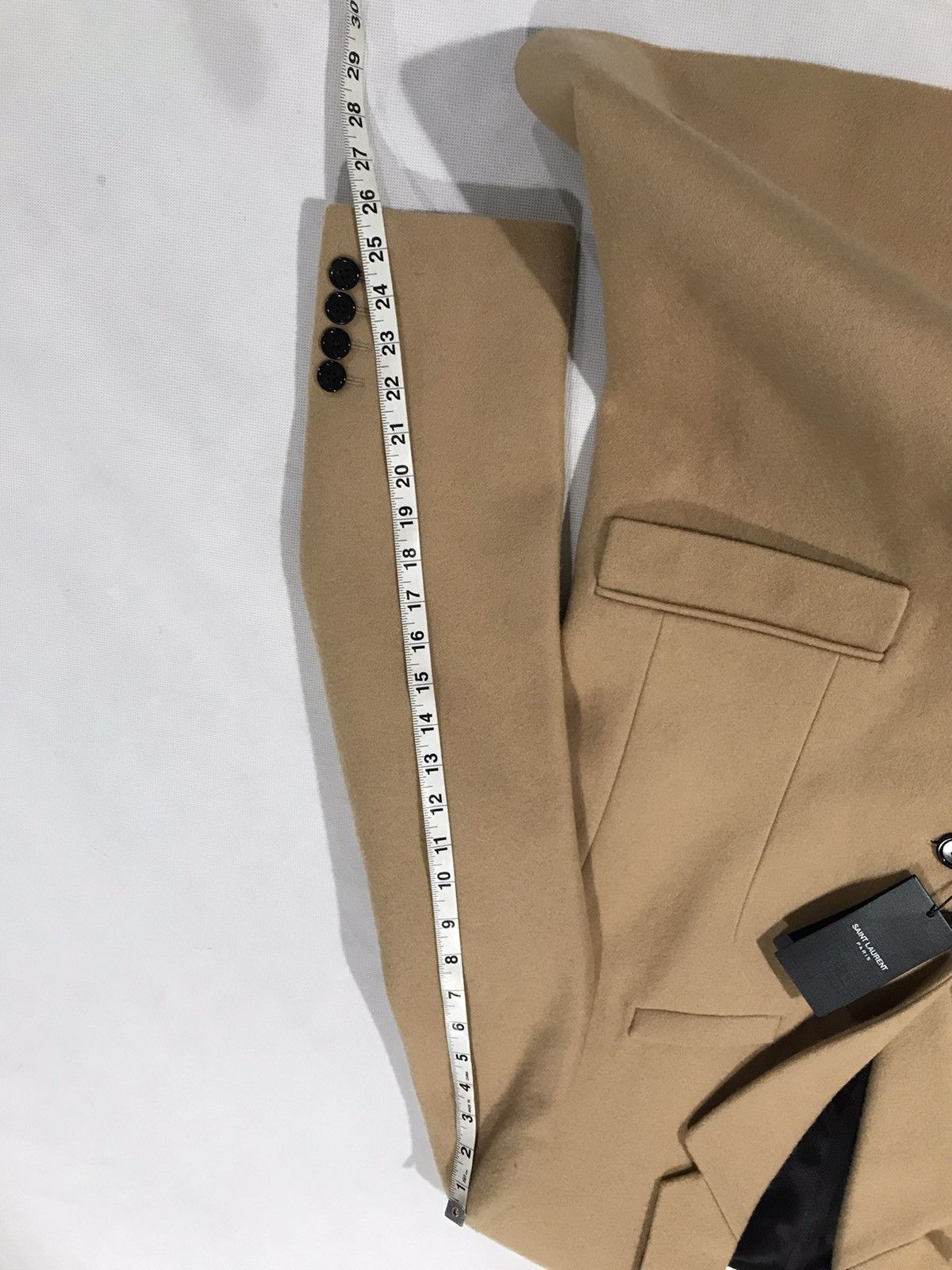 Saint Laurent Paris Saint Laurent slim fit overcoat. 52/42. $3290 Size US L / EU 52-54 / 3 - 5 Thumbnail