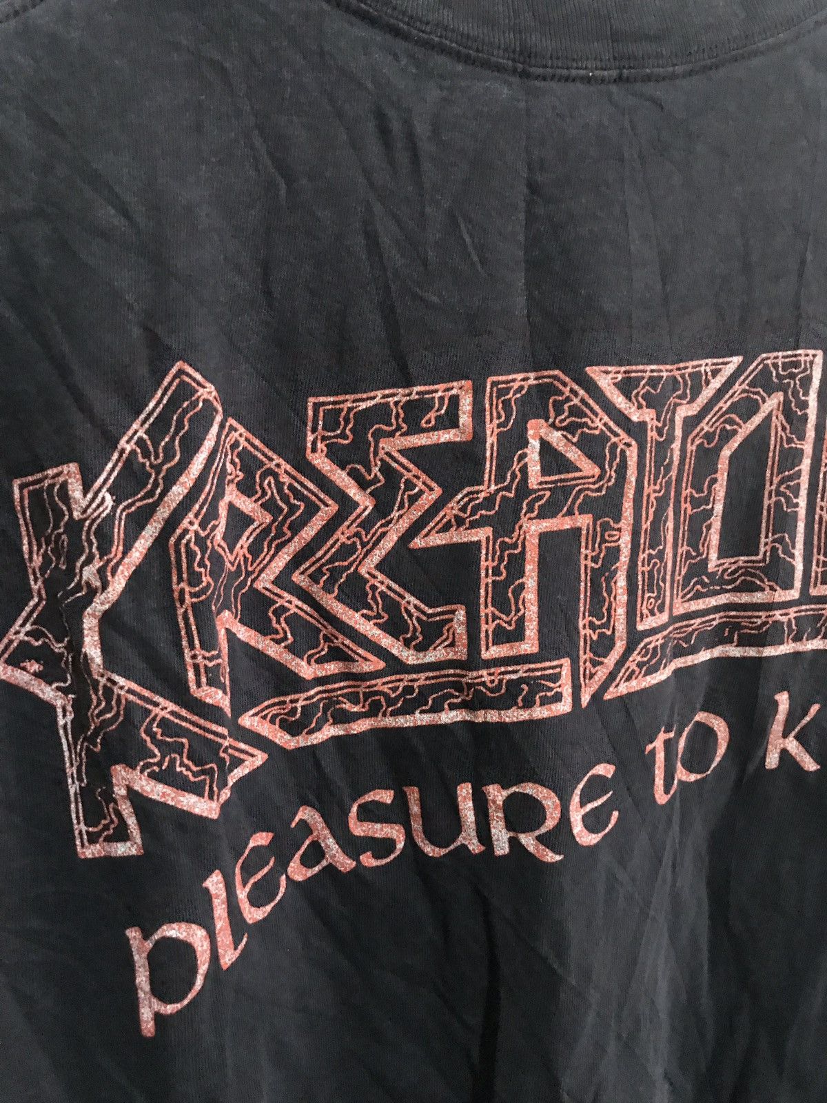 Band Tees Distressed Kreator Pleasure To Kill Thrash Band T Shirt Size US M / EU 48-50 / 2 - 10 Thumbnail