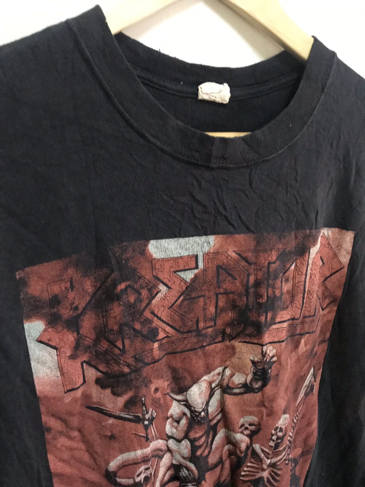 Band Tees Distressed Kreator Pleasure To Kill Thrash Band T Shirt Size US M / EU 48-50 / 2 - 2 Thumbnail