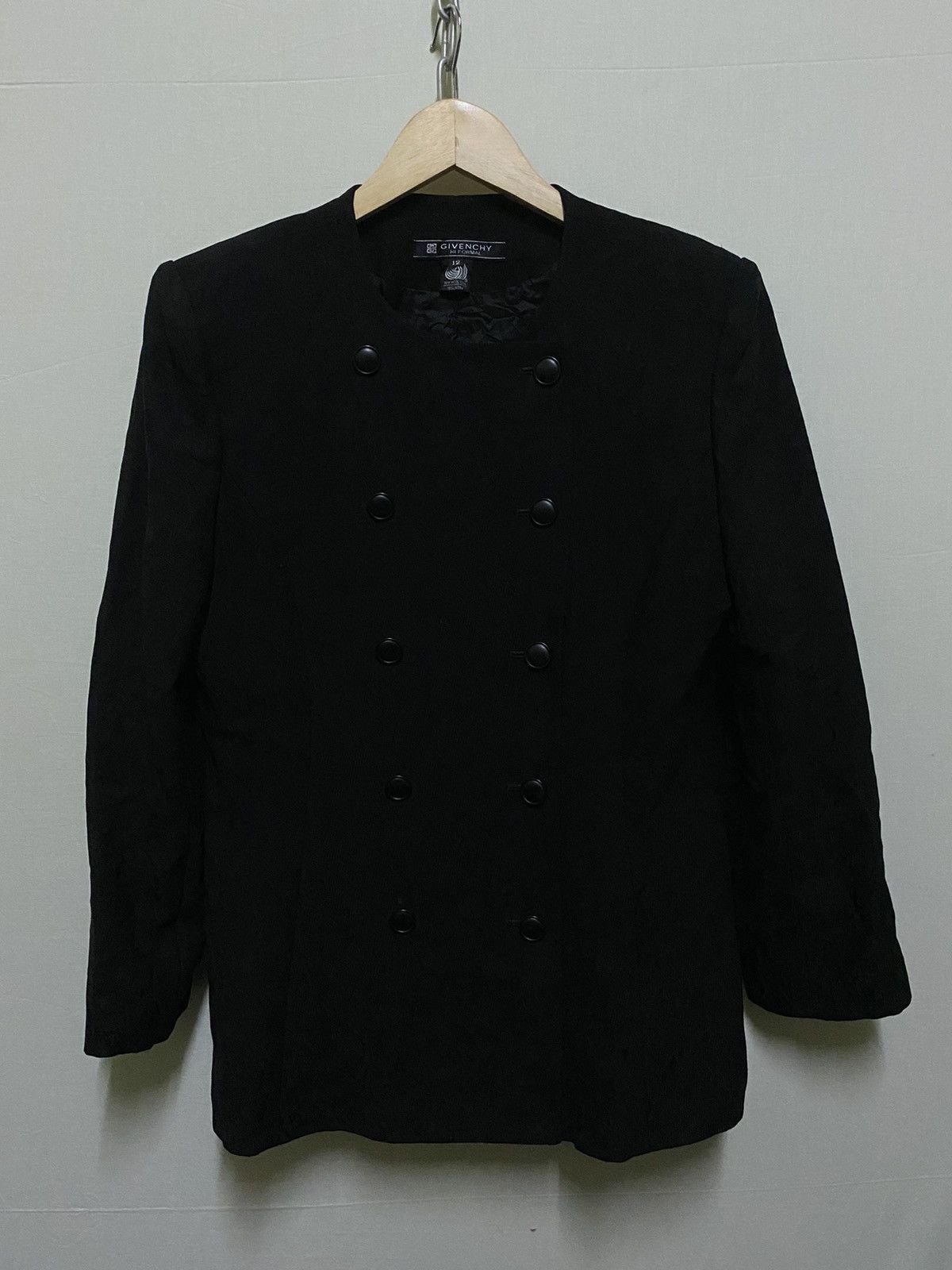 Givenchy Givenchy Hi Formal Blazer Black Wool Size M / US 6-8 / IT 42-44 - 1 Thumbnail