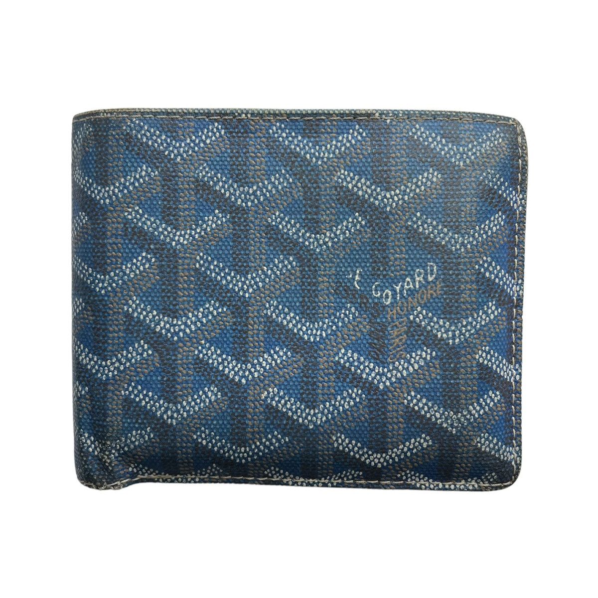 image of Goyard Florentin Bifold Wallet in Blue, Men's
