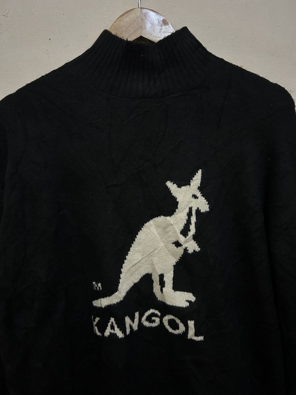Designer × Kangol 💥KANGOL BLACK SWEATER KNITWEAR STYLE Size S / US 4 / IT 40 - 3 Thumbnail