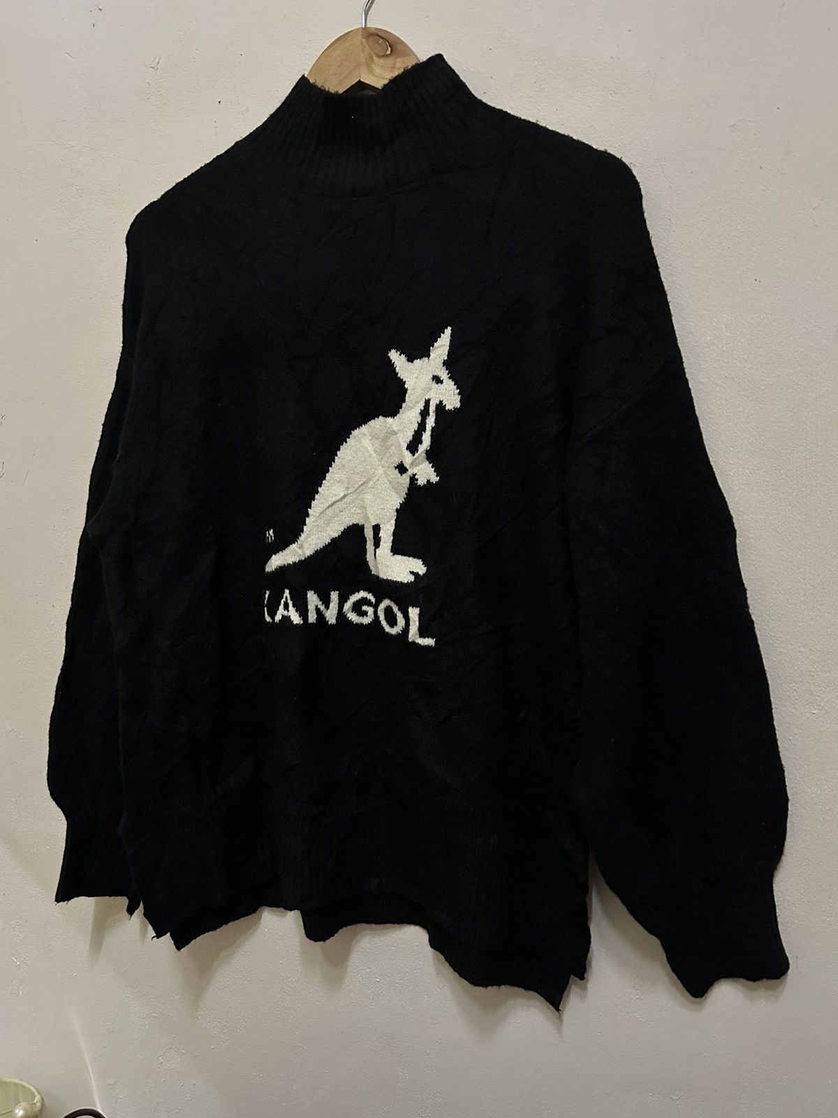 Designer × Kangol 💥KANGOL BLACK SWEATER KNITWEAR STYLE Size S / US 4 / IT 40 - 2 Thumbnail