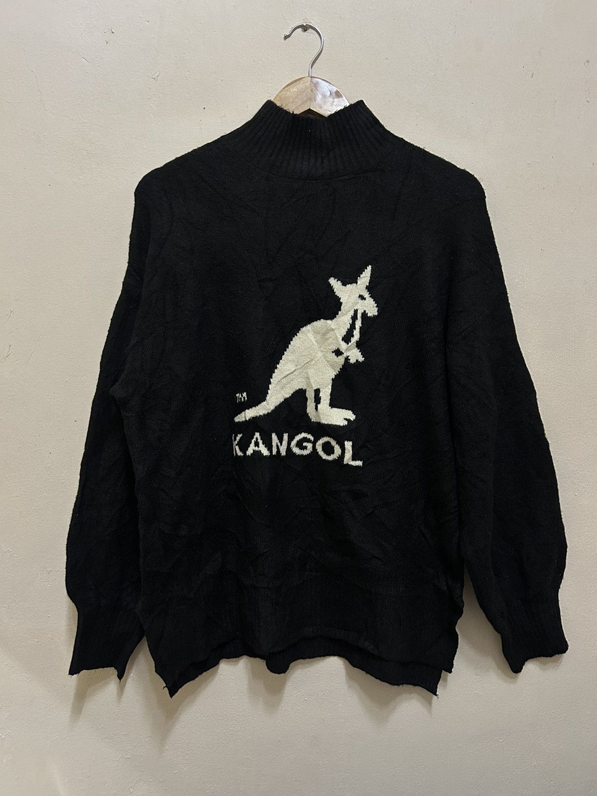 Designer × Kangol 💥KANGOL BLACK SWEATER KNITWEAR STYLE Size S / US 4 / IT 40 - 1 Thumbnail