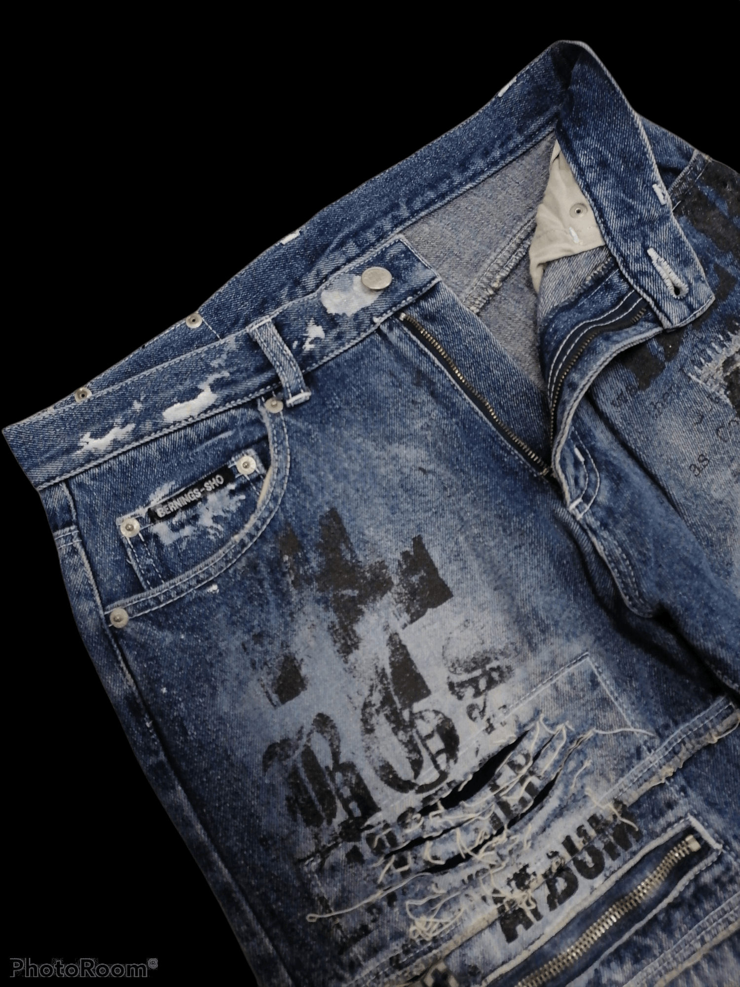 If Six Was Nine × Japanese Brand × Seditionaries Flare Jeans Bernings-Sho Gothic Distressed Denim Pants Size US 29 - 5 Thumbnail