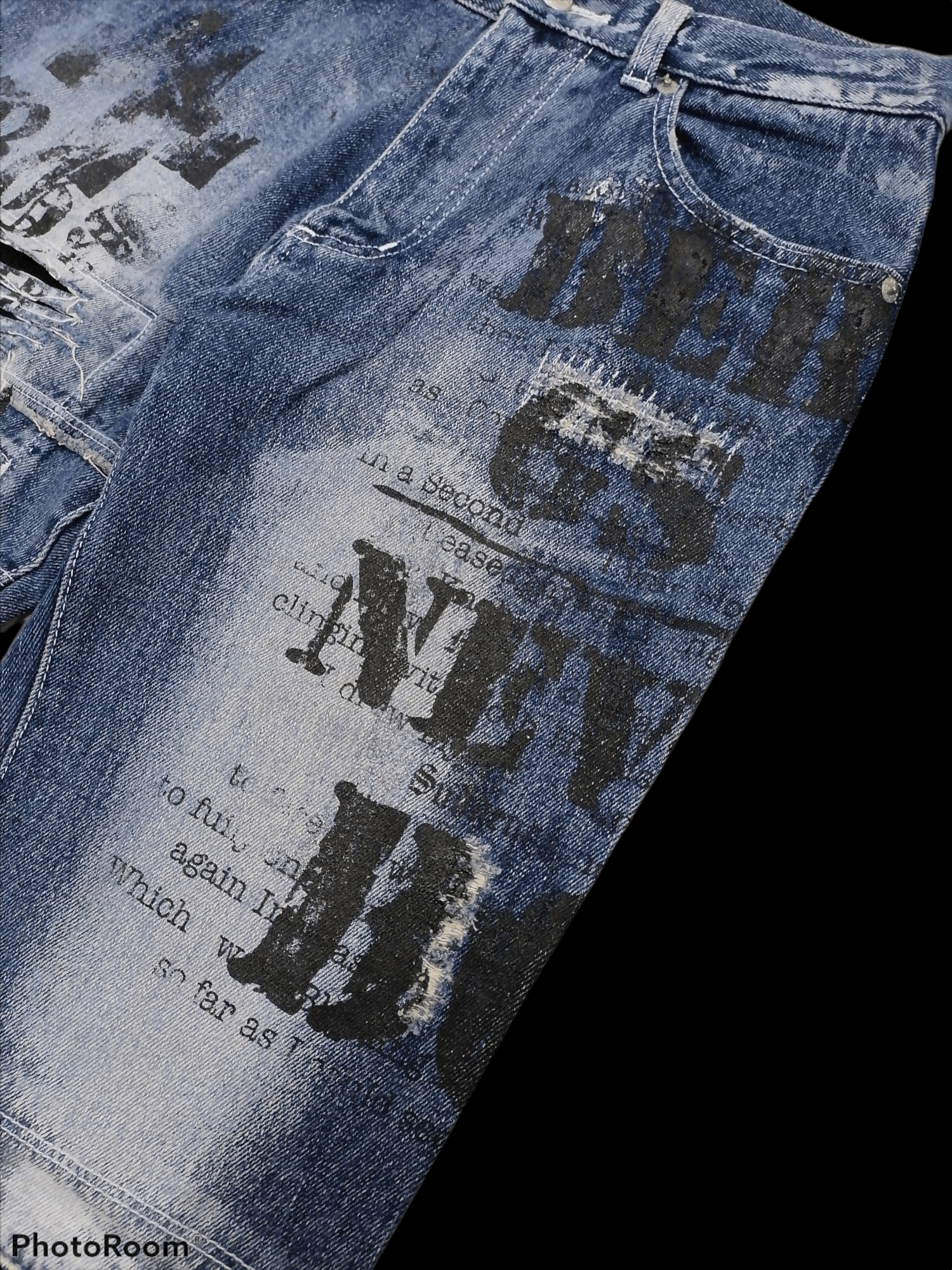 If Six Was Nine × Japanese Brand × Seditionaries Flare Jeans Bernings-Sho Gothic Distressed Denim Pants Size US 29 - 3 Thumbnail