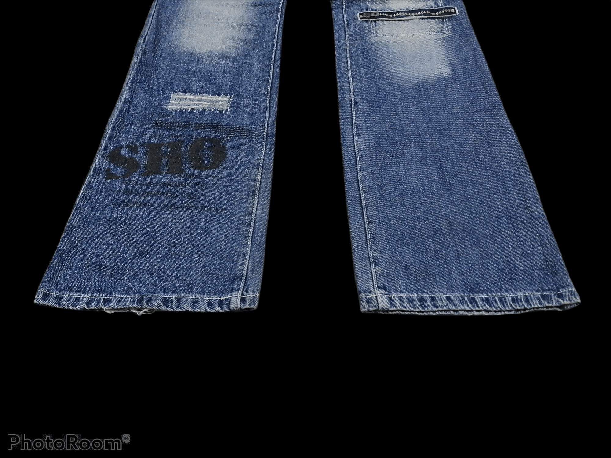 If Six Was Nine × Japanese Brand × Seditionaries Flare Jeans Bernings-Sho Gothic Distressed Denim Pants Size US 29 - 6 Thumbnail