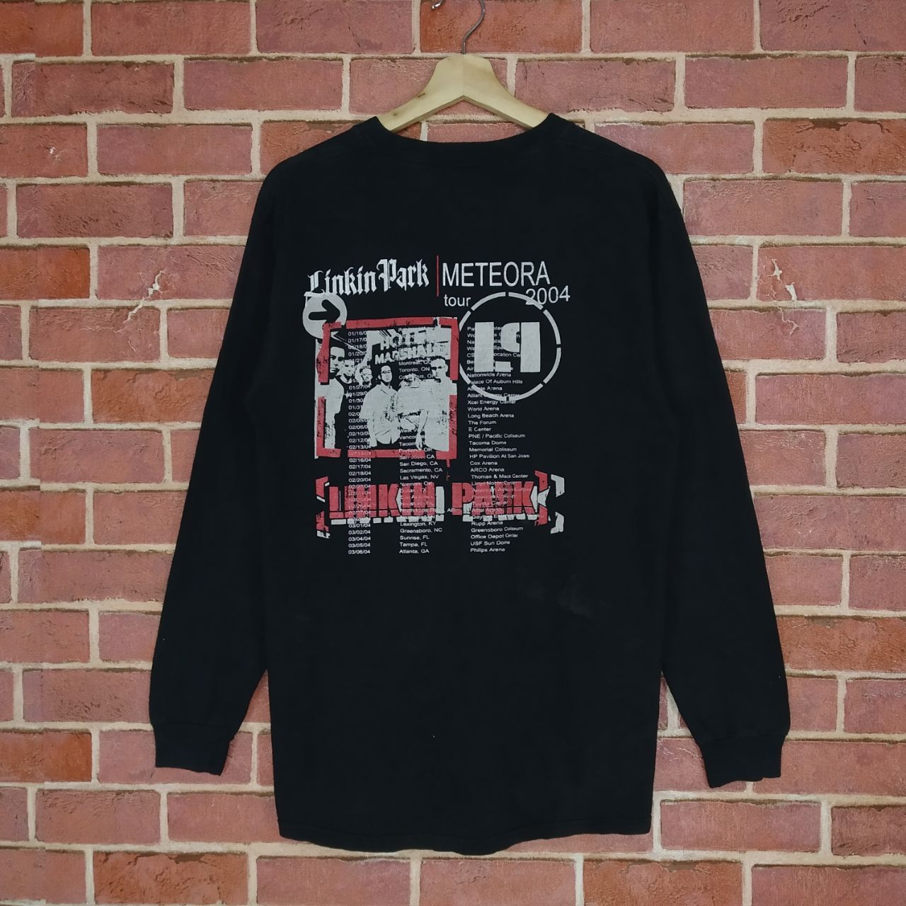Band Tees Vintage 2004 Linkin Park Album Meteora Tour Music Backprint Size US M / EU 48-50 / 2 - 2 Thumbnail