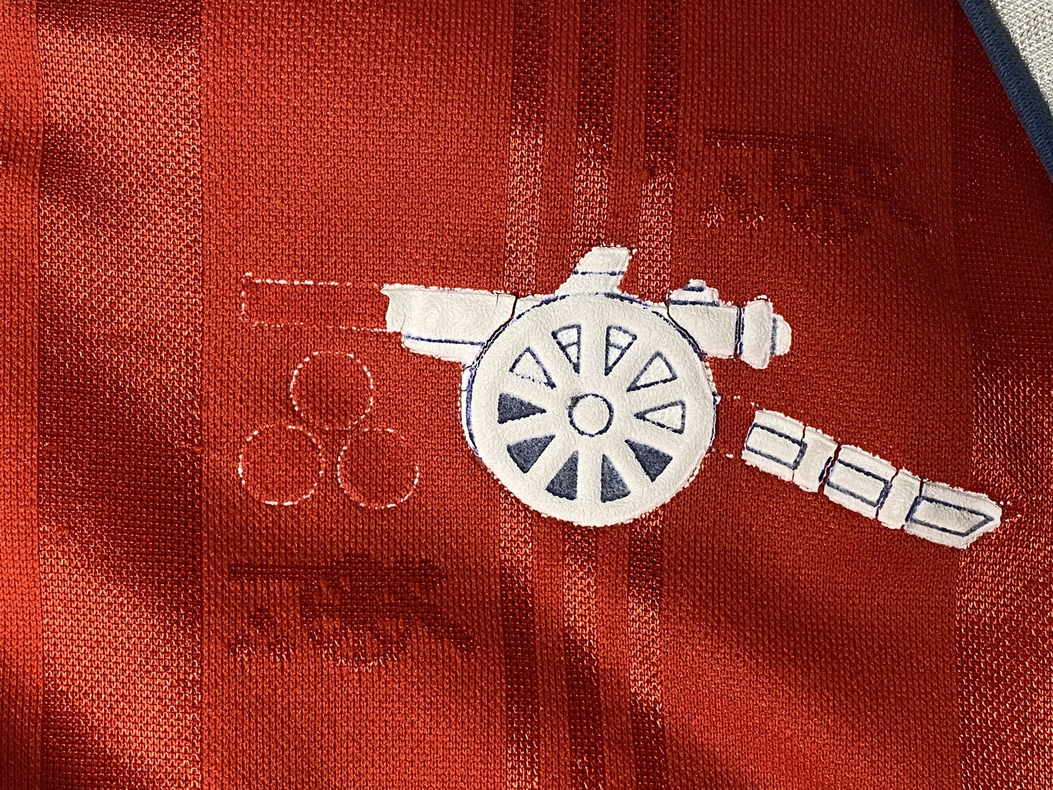 Adidas × Vintage ARSENAL 1986 1988 HOME FOOTBALL SHIRT SOCCER JERSEY Size US L / EU 52-54 / 3 - 4 Thumbnail