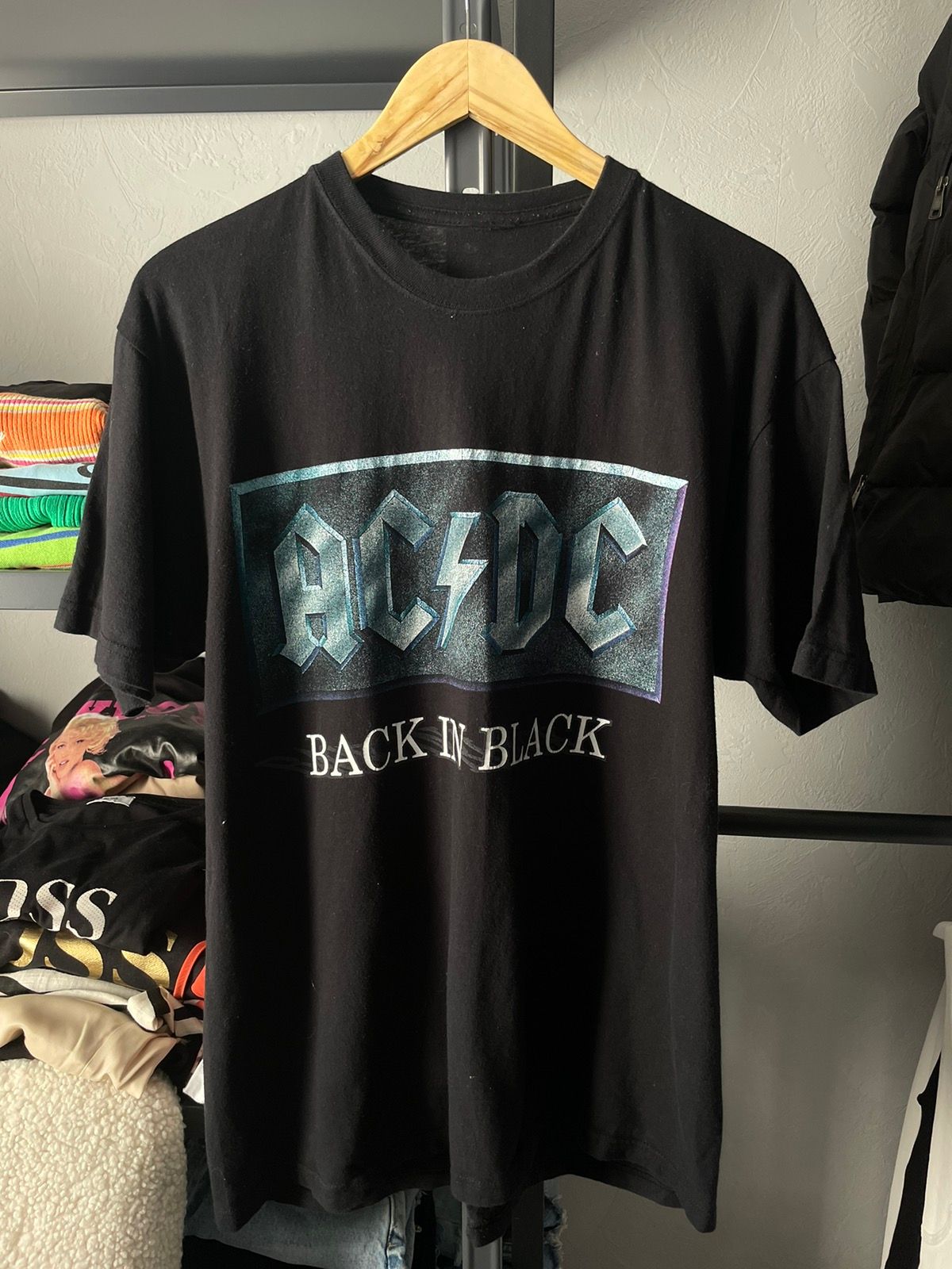 Pre-owned Acdc X Band Tees Vintage Ac/dc Back In Black