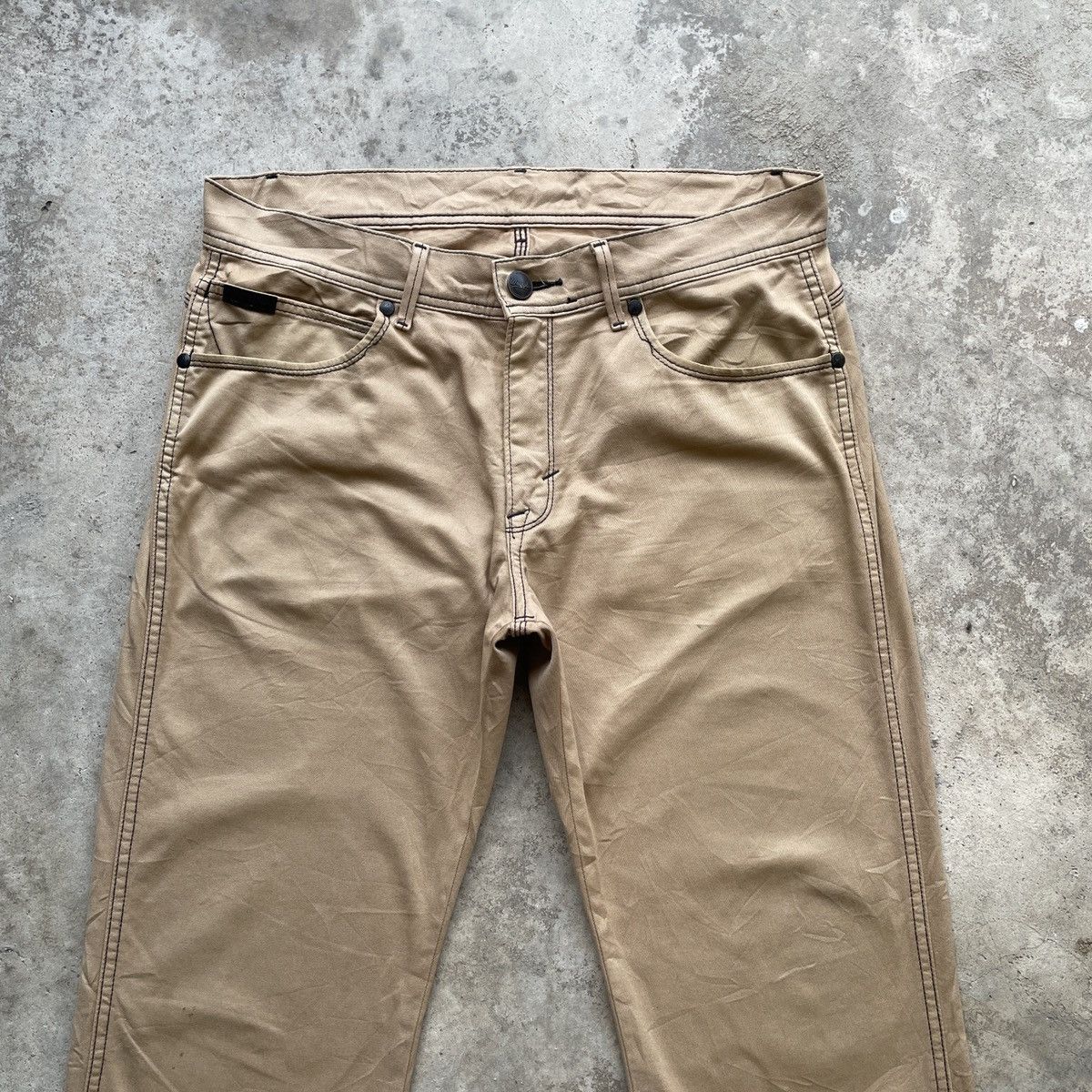 Wrangler Vintage Wrangler Khaki Colours Trousers Casual Pants W33 Size US 33 - 3 Thumbnail