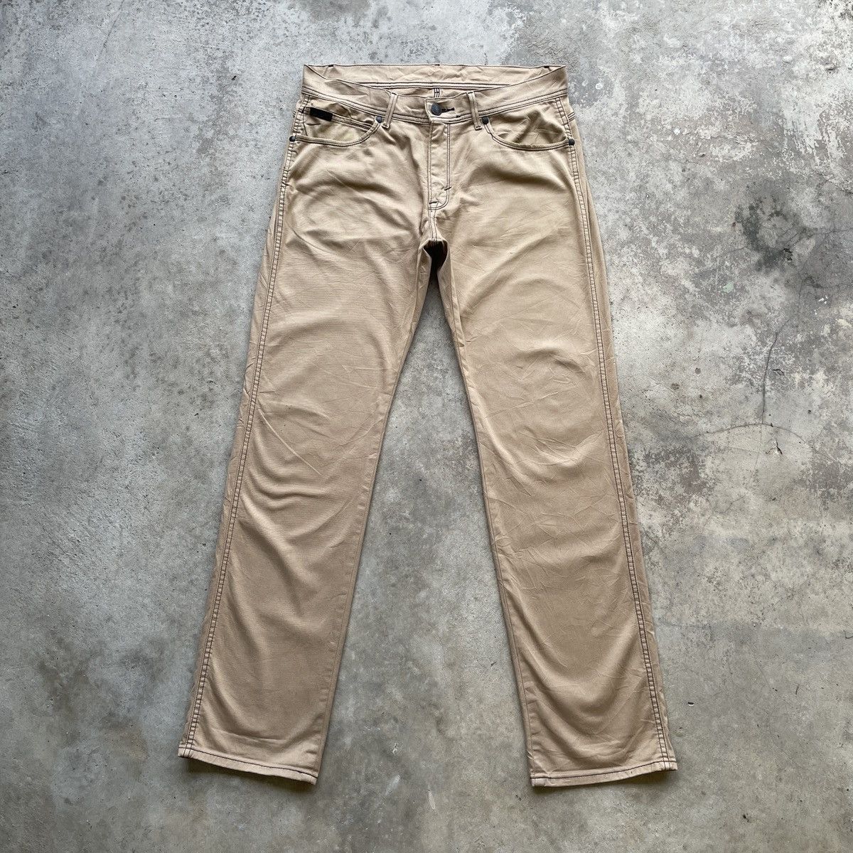 Wrangler Vintage Wrangler Khaki Colours Trousers Casual Pants W33 Size US 33 - 2 Thumbnail