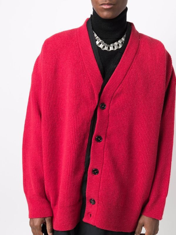 Raf Simons Oversized layered wool cardigan Size US S / EU 44-46 / 1 - 3 Thumbnail