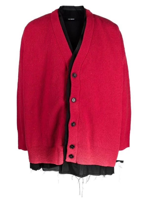 Raf Simons Oversized layered wool cardigan Size US S / EU 44-46 / 1 - 9 Thumbnail