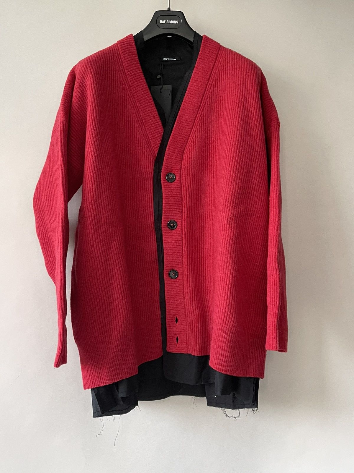 Raf Simons Oversized layered wool cardigan Size US S / EU 44-46 / 1 - 4 Thumbnail