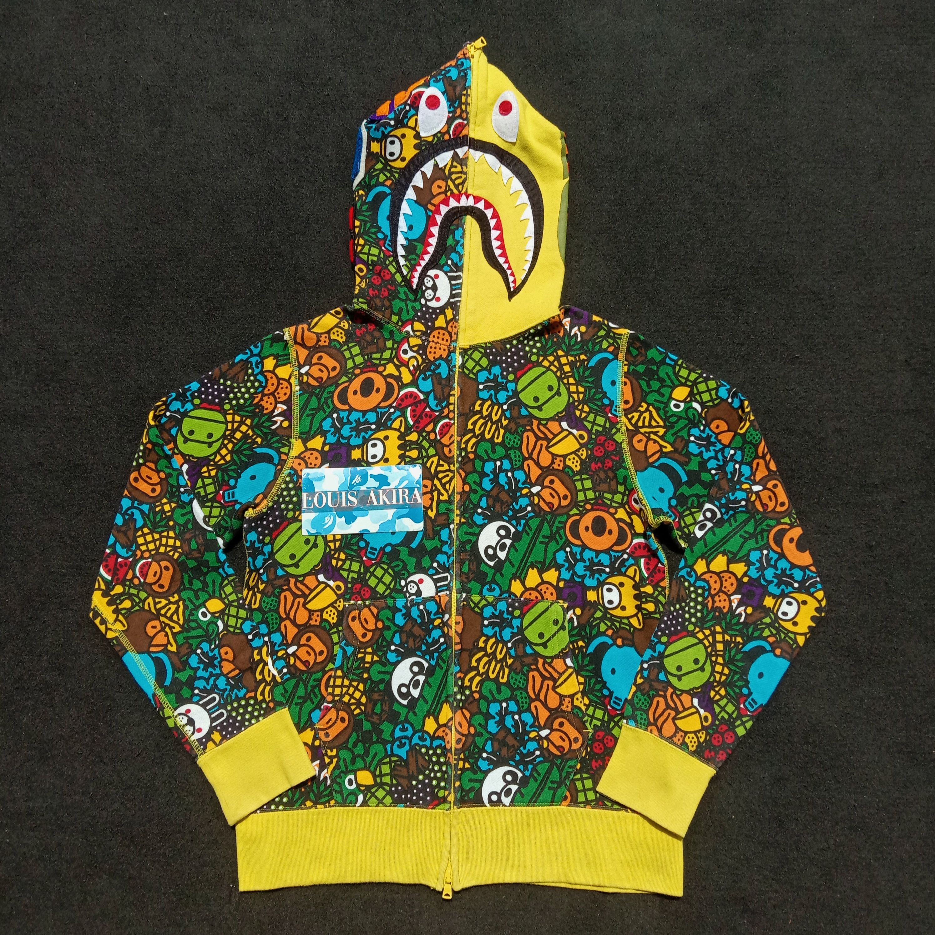 Bape Baby Milo Shark Hoodie | Grailed