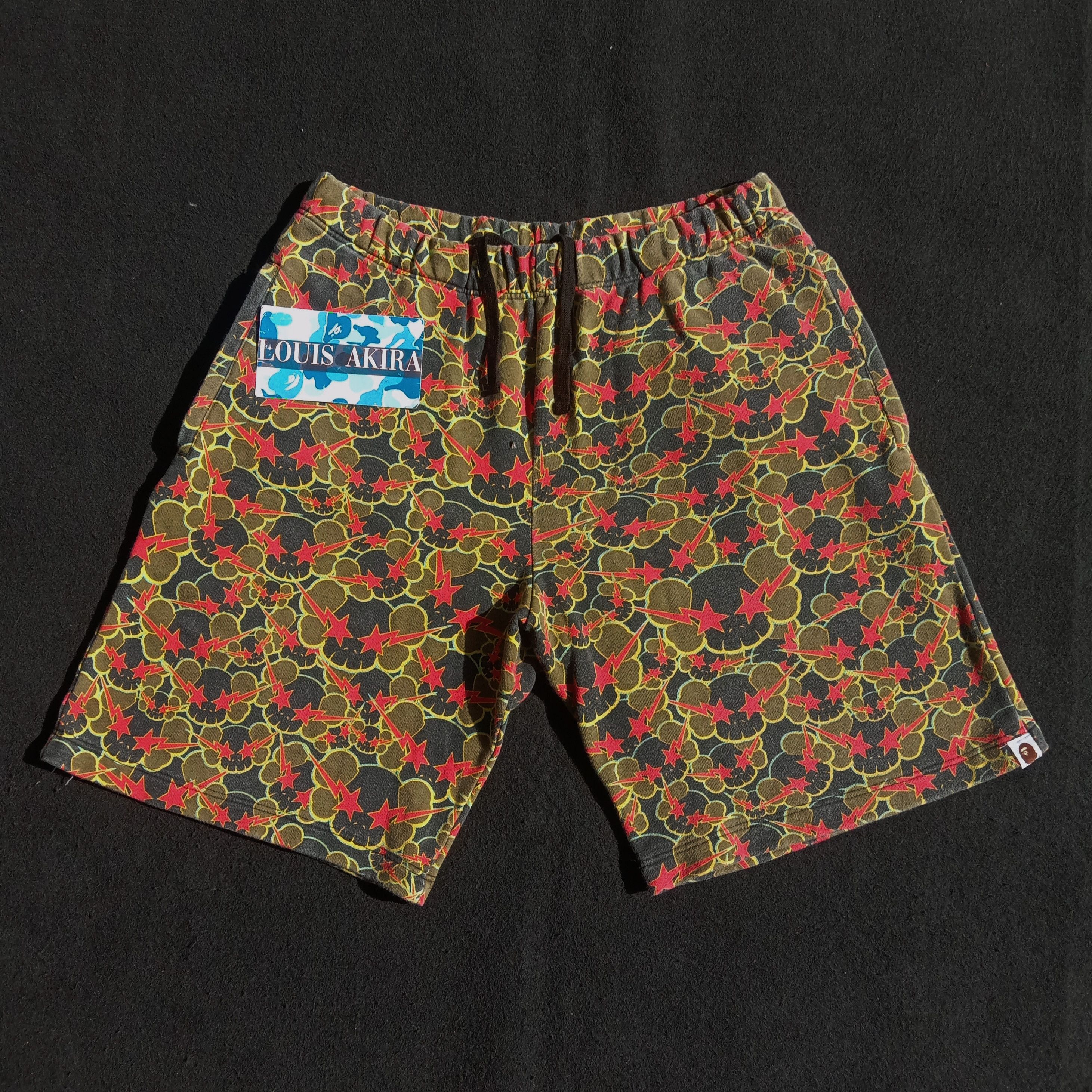 Bape × Kaws Limited Bape x Kaws Skullbone Sta Sweat Shorts (2005) Size US 31 - 1 Thumbnail