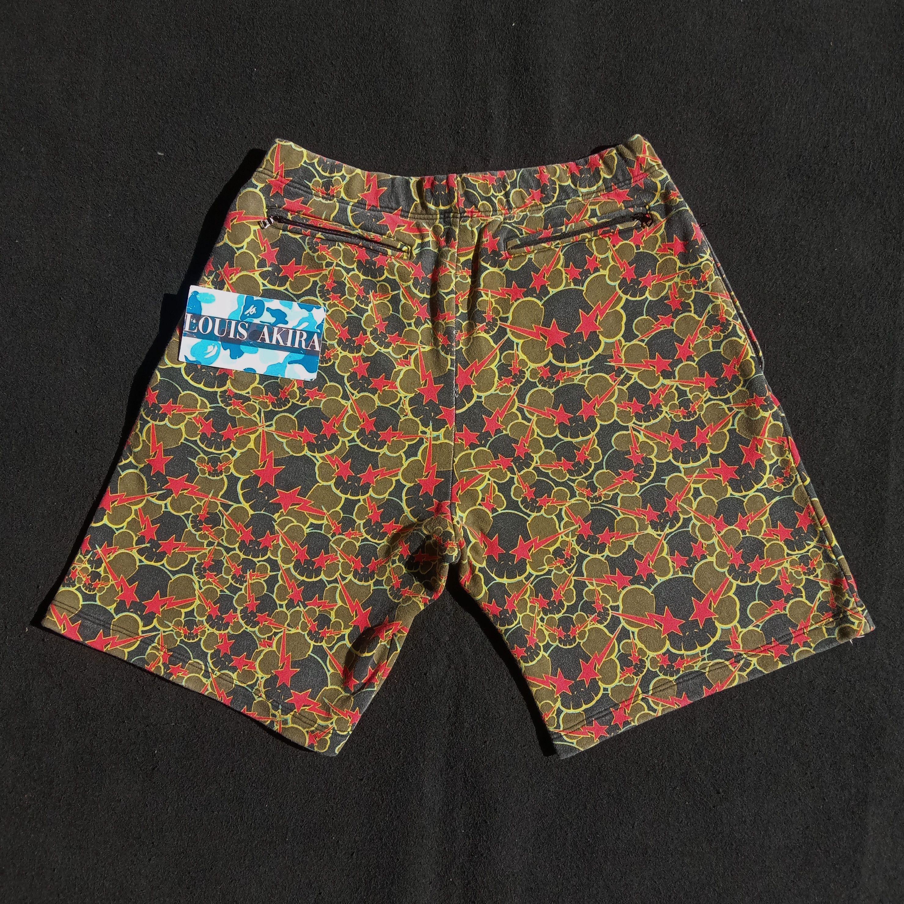 Bape × Kaws Limited Bape x Kaws Skullbone Sta Sweat Shorts (2005) Size US 31 - 3 Thumbnail