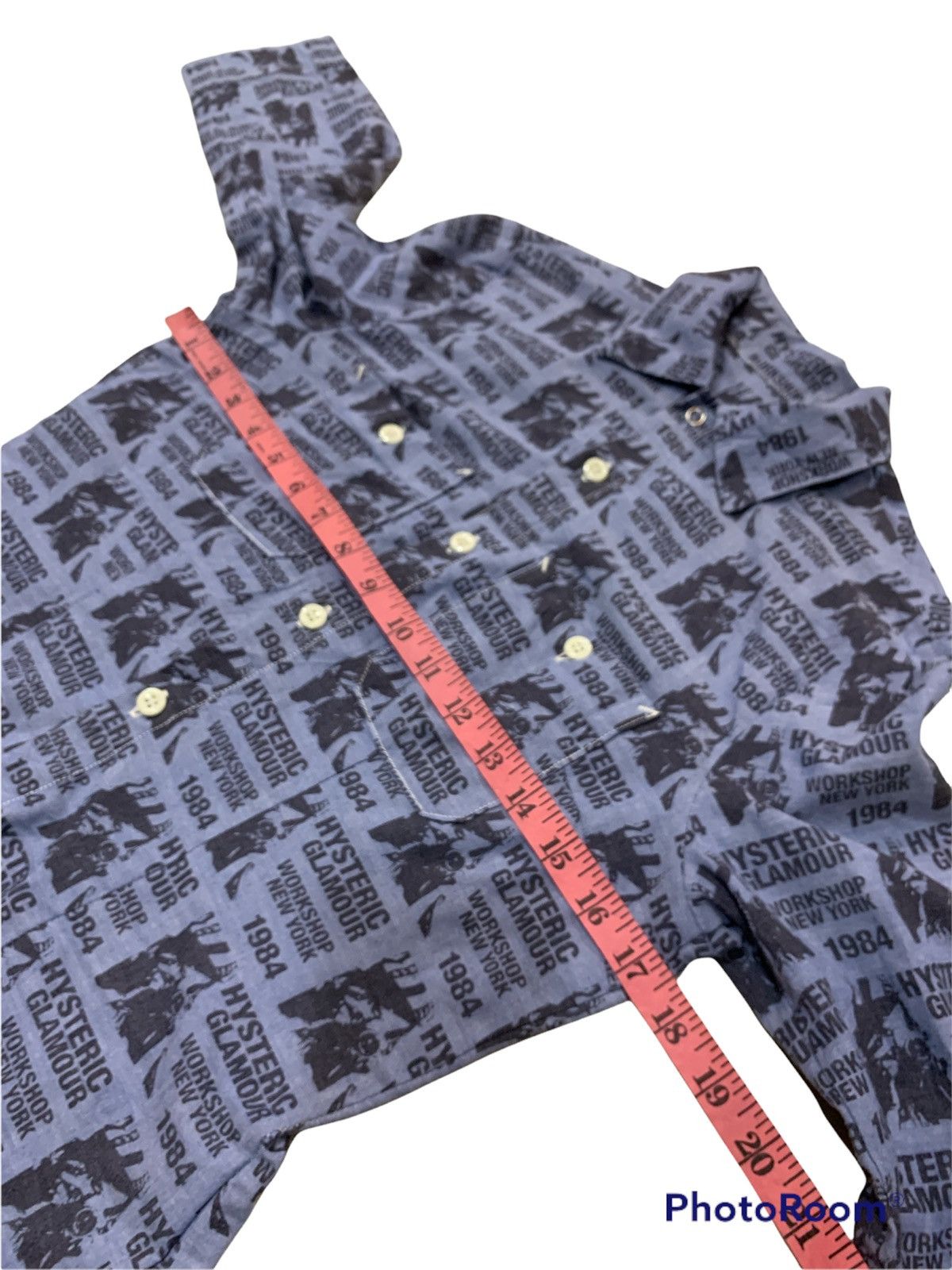 Hysteric Glamour HYSTERIC GLAMOUR OVERPRINT FULLPRINT BUTTON UP SHIRT Size US XS / EU 42 / 0 - 4 Thumbnail