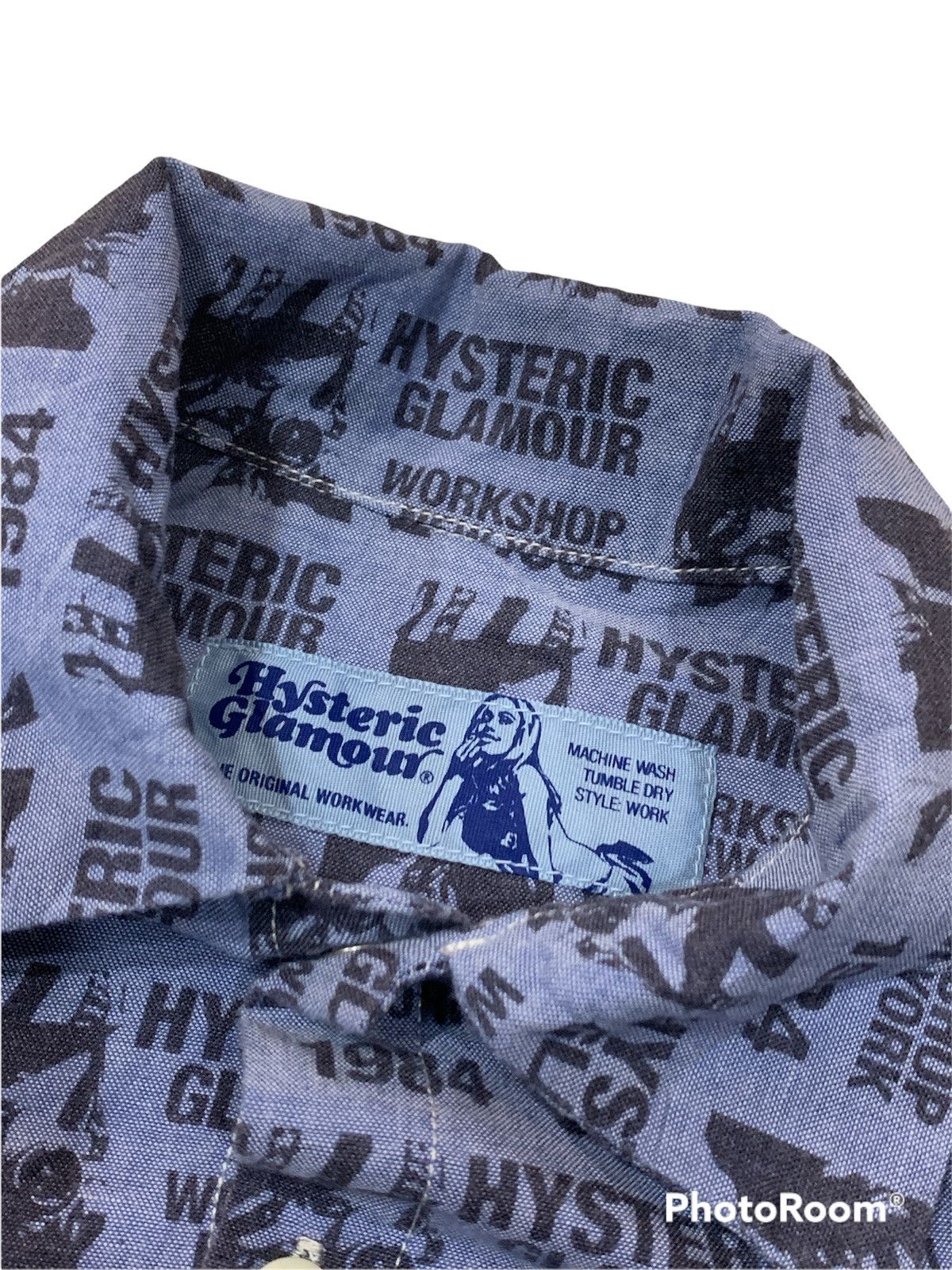 Hysteric Glamour HYSTERIC GLAMOUR OVERPRINT FULLPRINT BUTTON UP SHIRT Size US XS / EU 42 / 0 - 6 Thumbnail