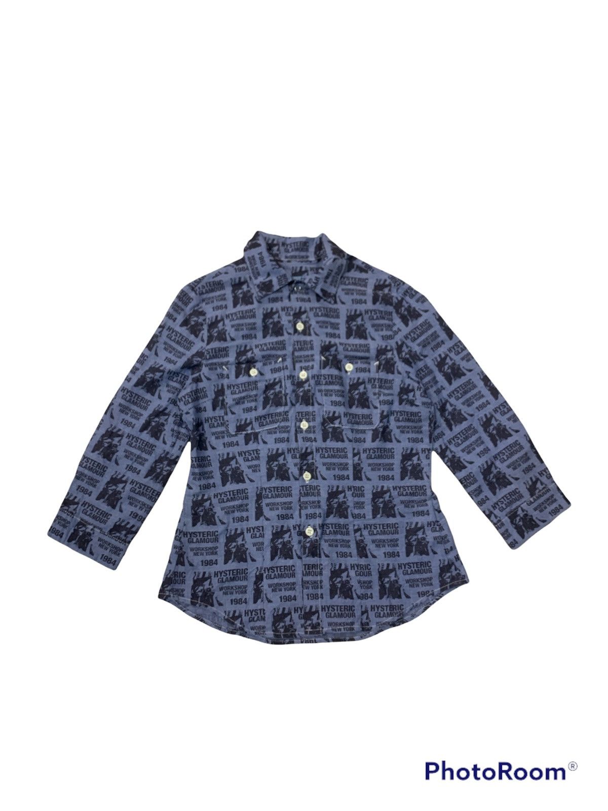 Hysteric Glamour HYSTERIC GLAMOUR OVERPRINT FULLPRINT BUTTON UP SHIRT Size US XS / EU 42 / 0 - 1 Thumbnail