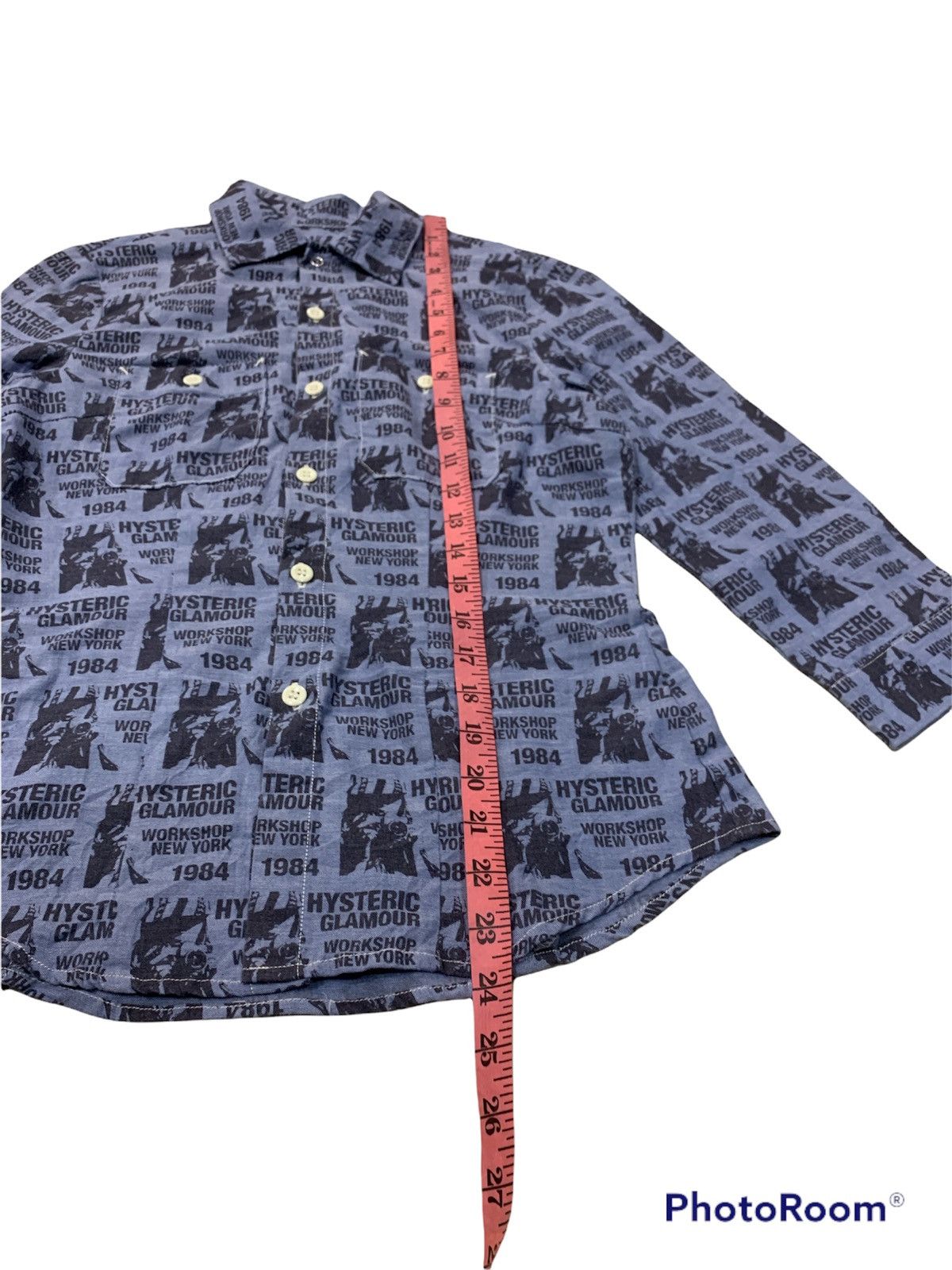 Hysteric Glamour HYSTERIC GLAMOUR OVERPRINT FULLPRINT BUTTON UP SHIRT Size US XS / EU 42 / 0 - 3 Thumbnail