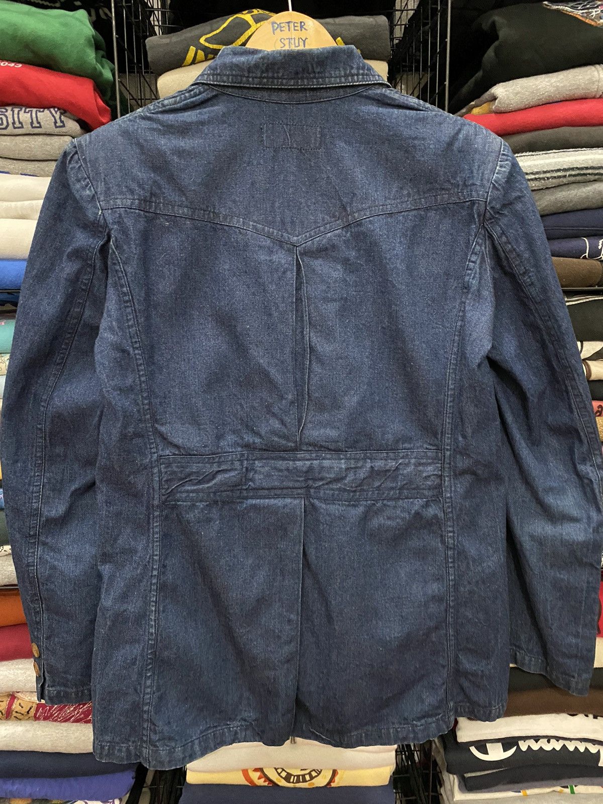 Edwin × Vintage 🔥VINTAGE 90’s EDWIN MR.50 DENIM JACKET Size US L / EU 52-54 / 3 - 5 Thumbnail
